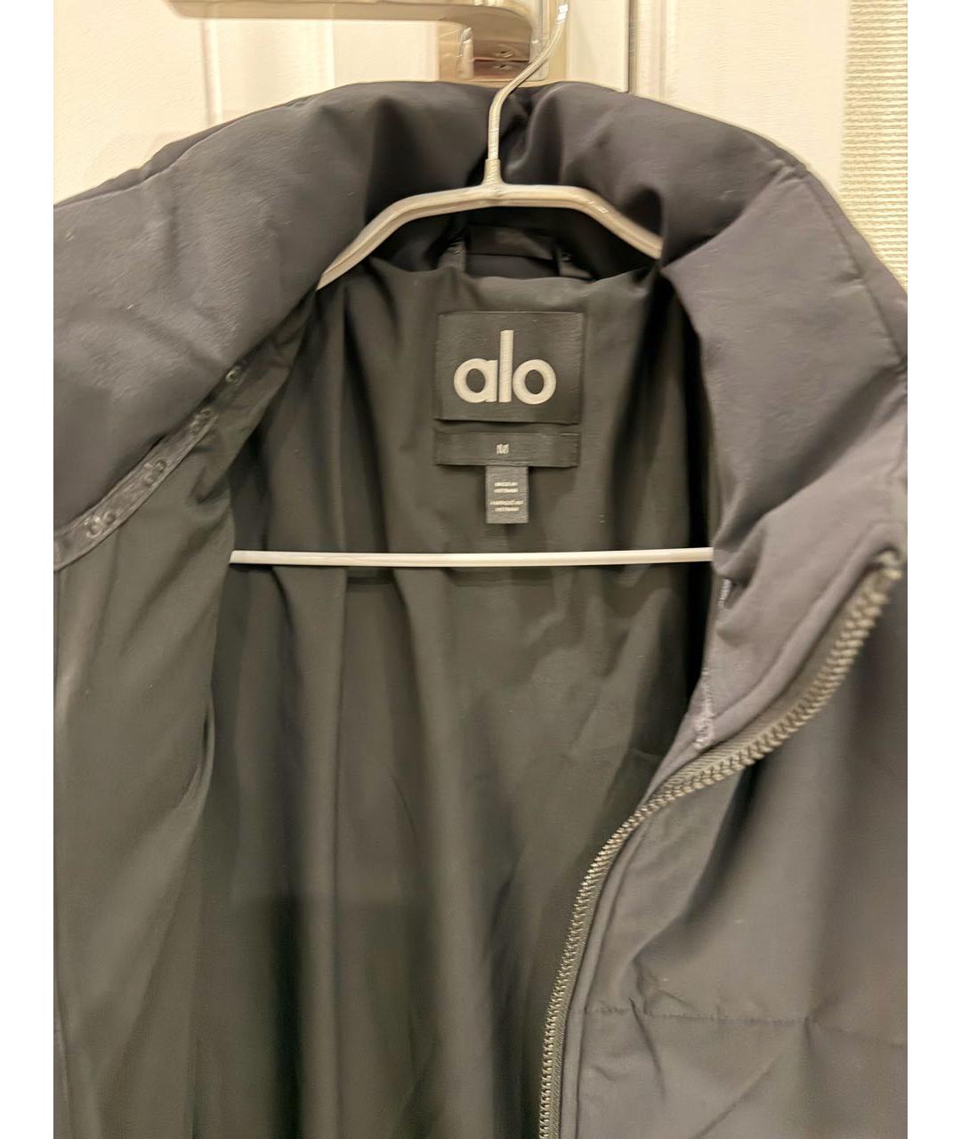 ALO YOGA Черная полиэстеровая куртка, фото 4