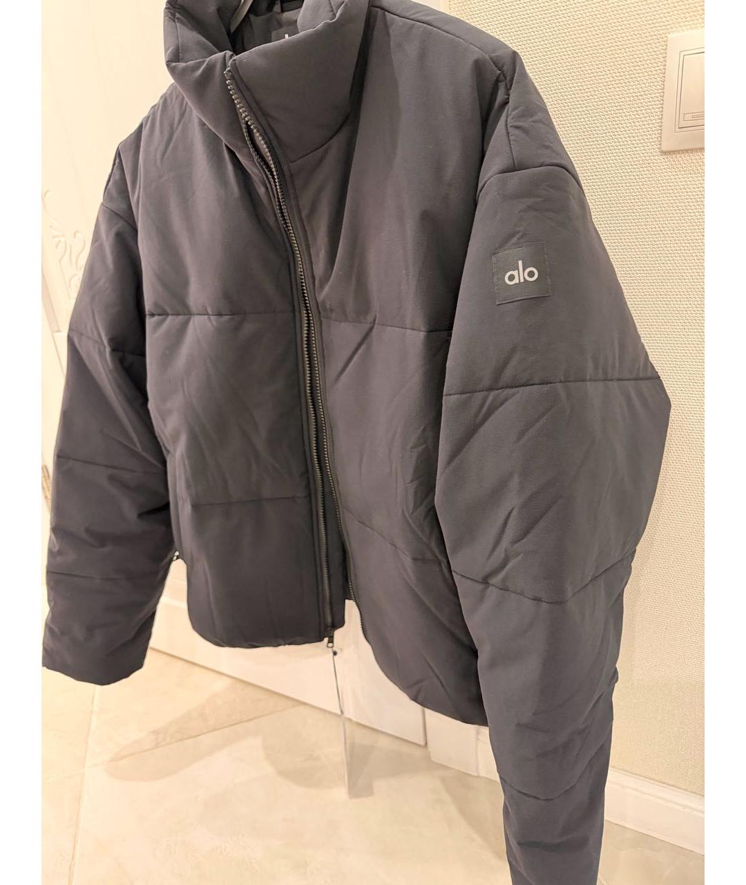 ALO YOGA Черная полиэстеровая куртка, фото 5