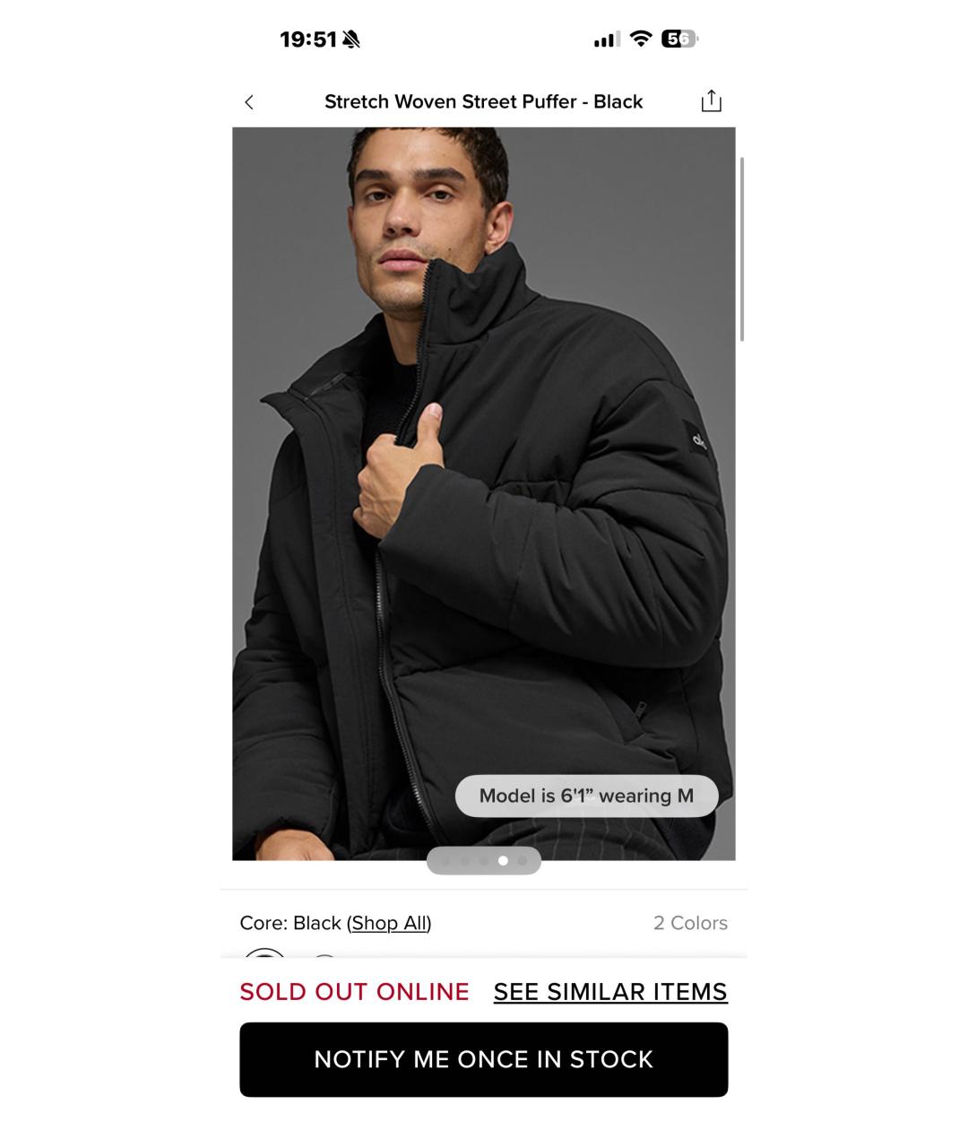 ALO YOGA Черная полиэстеровая куртка, фото 7