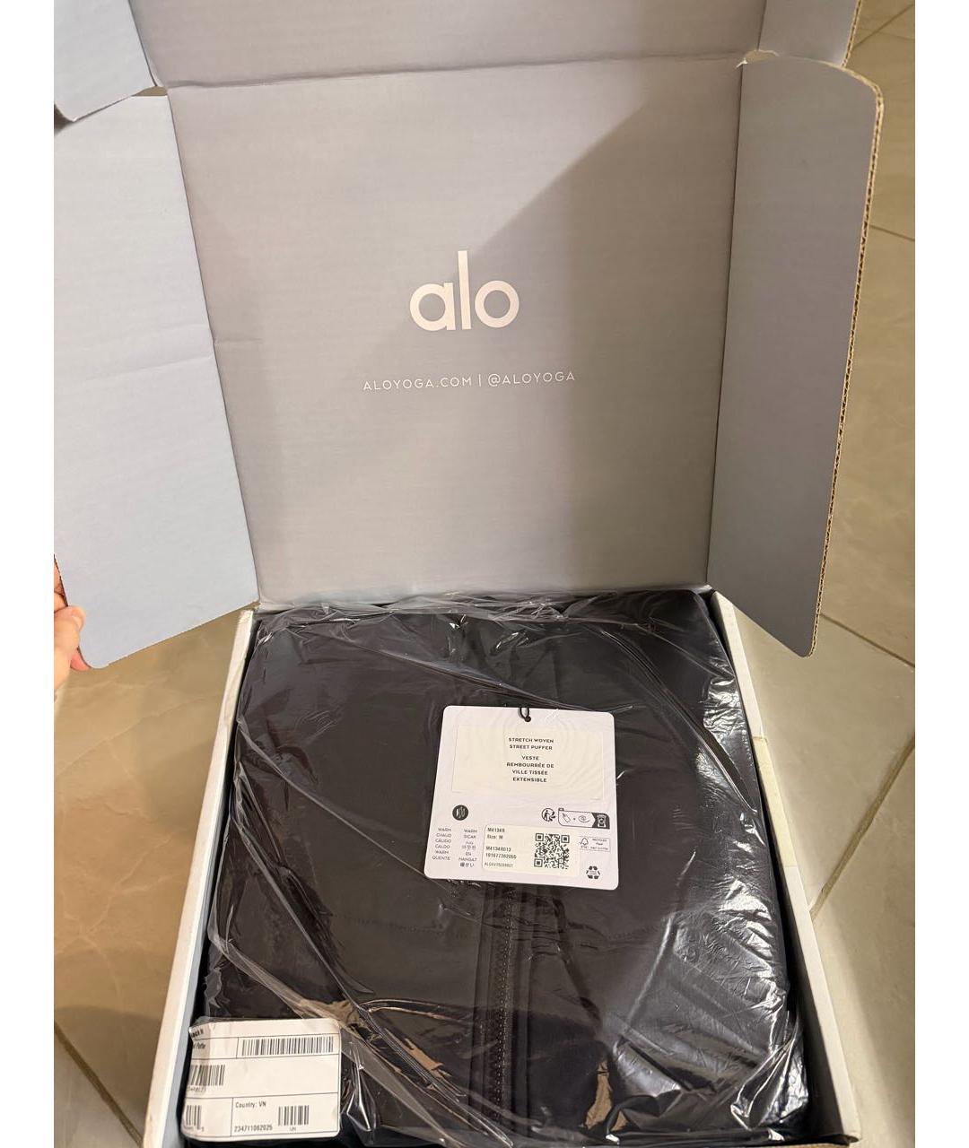 ALO YOGA Черная полиэстеровая куртка, фото 6