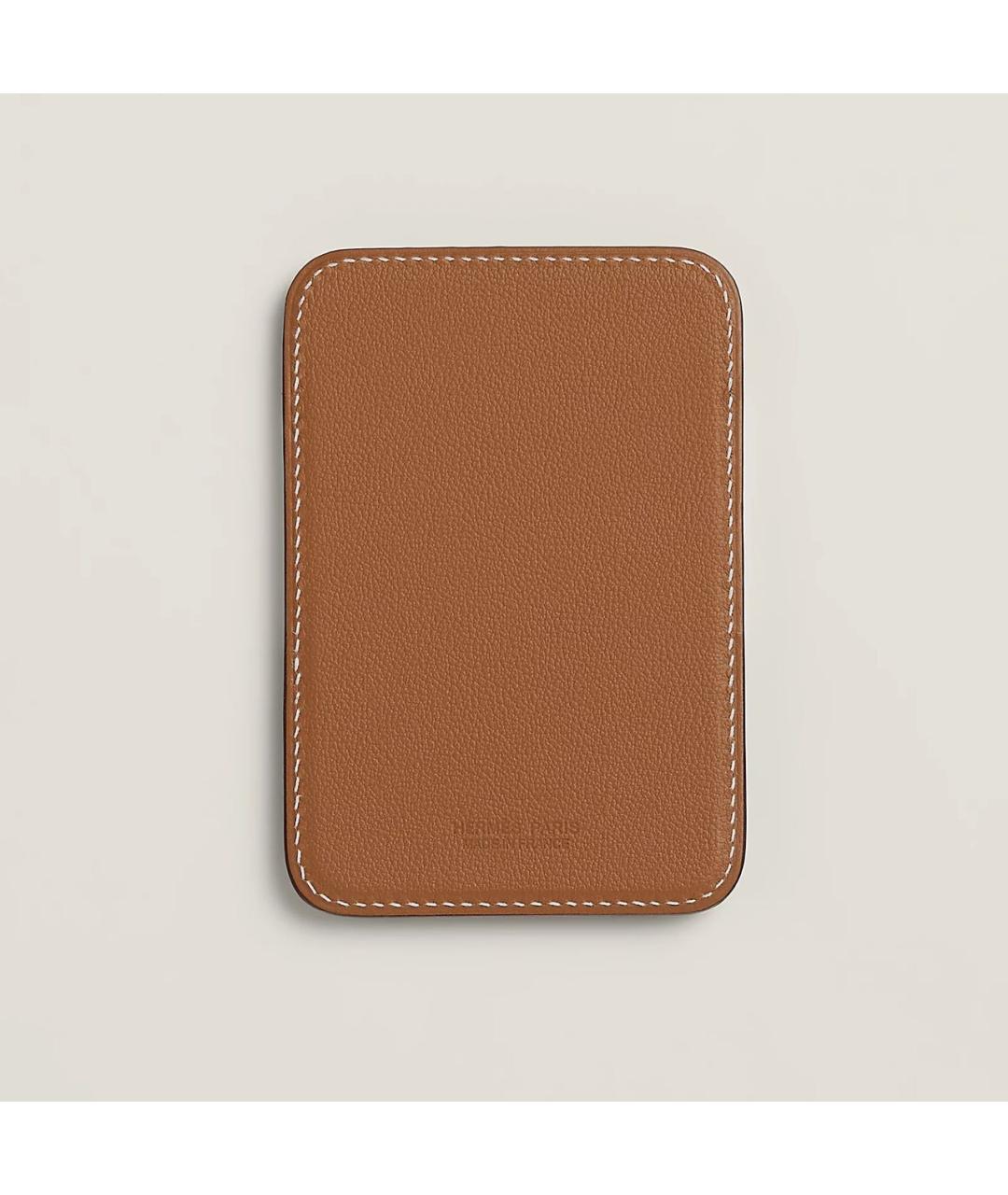 HERMES Коричневый кожаный кардхолдер, фото 3