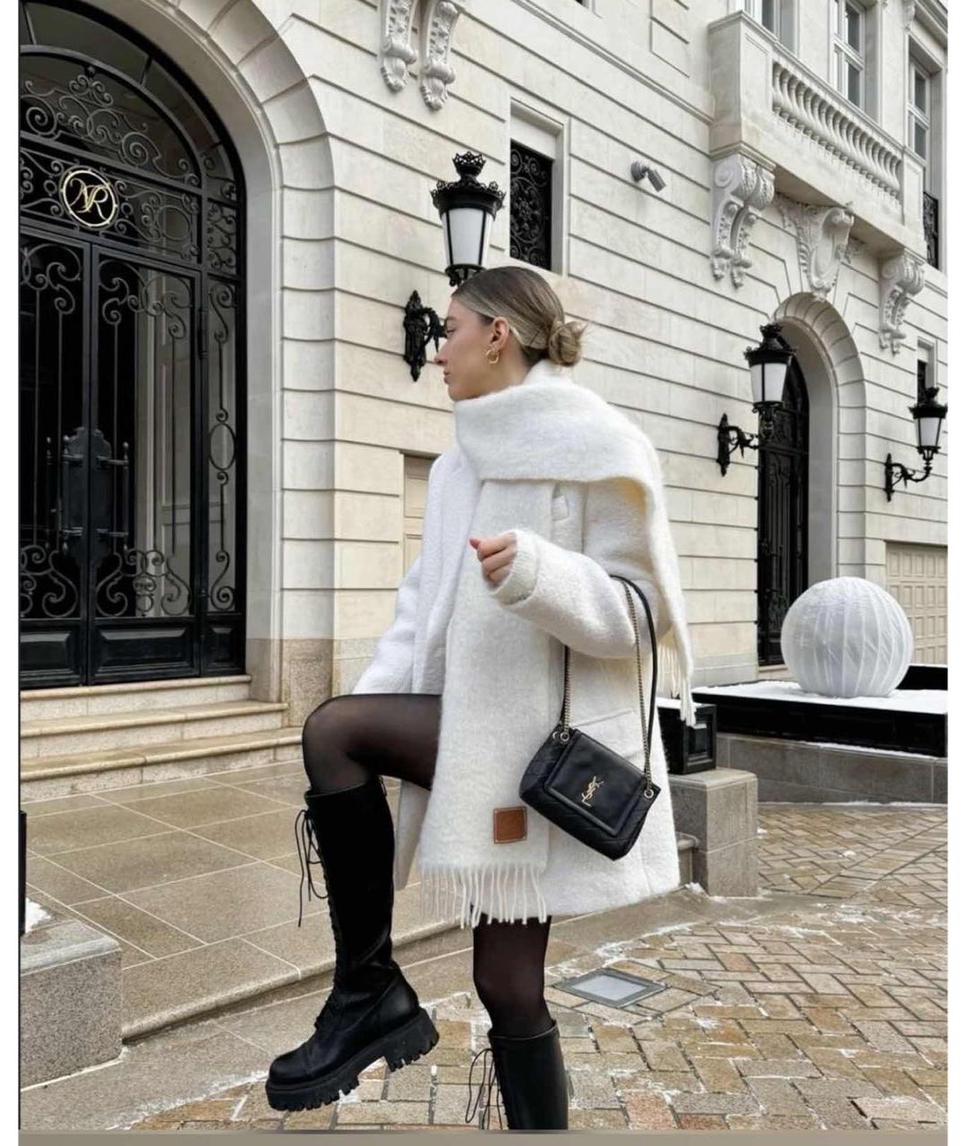 SAINT LAURENT Черная кожаная сумка через плечо, фото 7