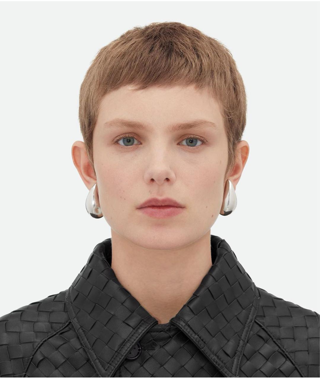 BOTTEGA VENETA Серебряные серебряные серьги, фото 2