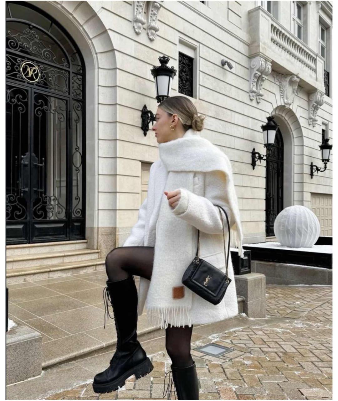 SAINT LAURENT Черная кожаная сумка с короткими ручками, фото 7