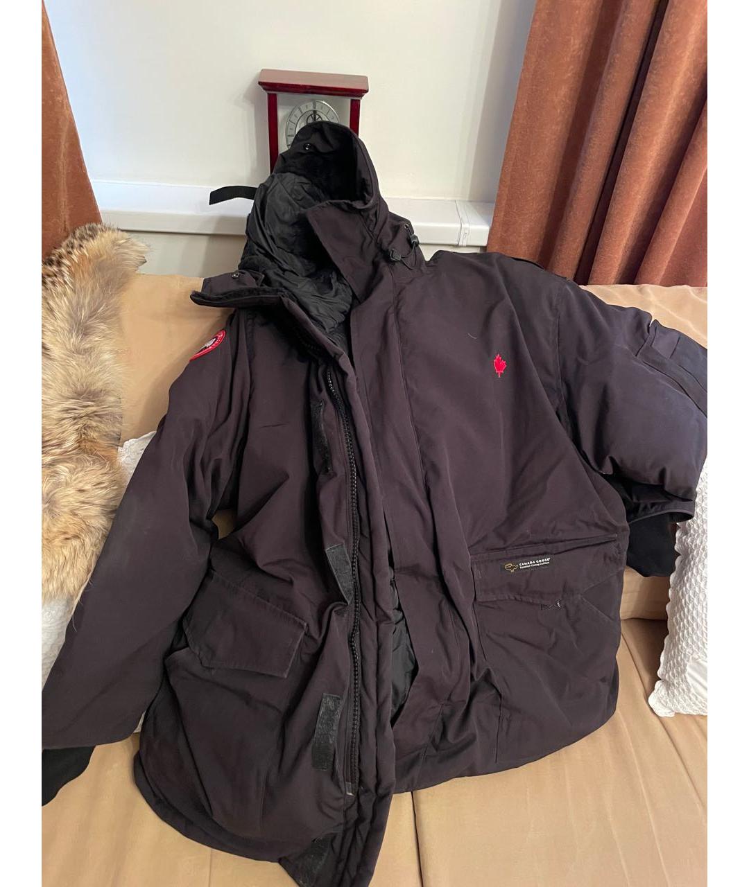 CANADA GOOSE Черная полиэстеровая куртка, фото 2