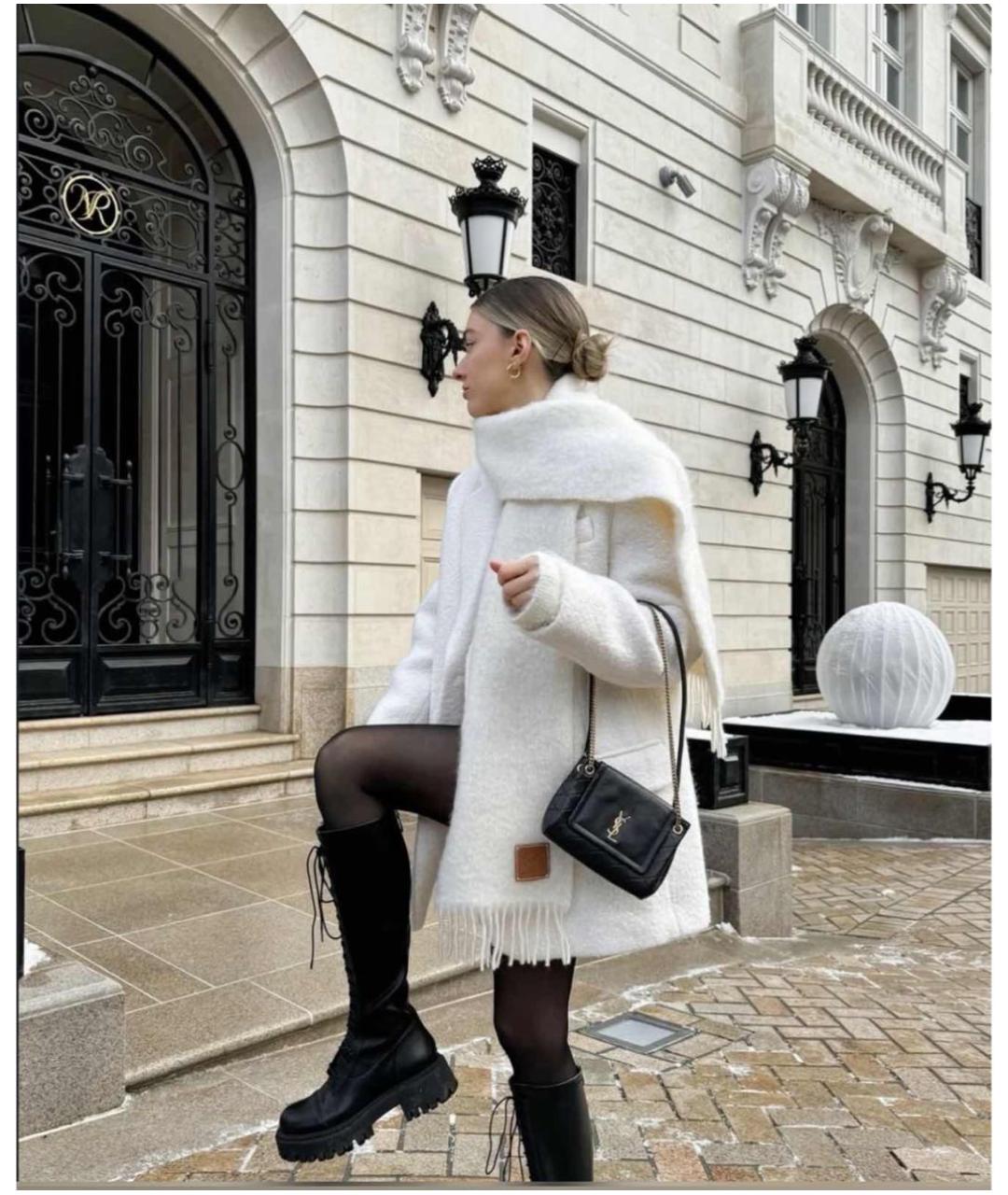 SAINT LAURENT Черная кожаная сумка через плечо, фото 8