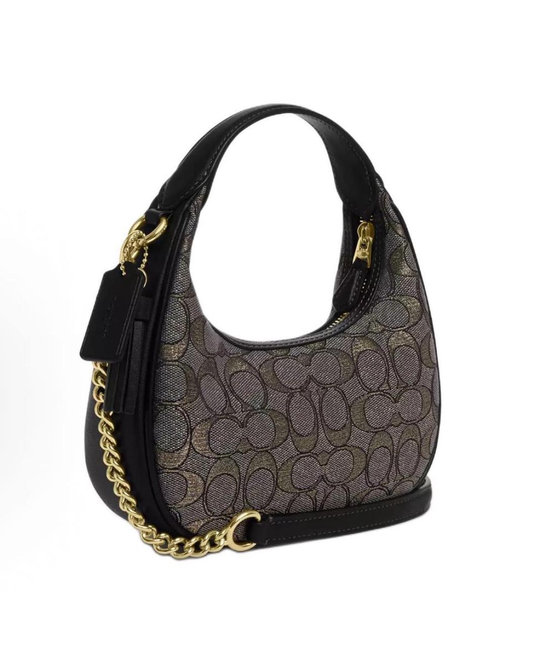 COACH Серая сумка с короткими ручками, фото 3