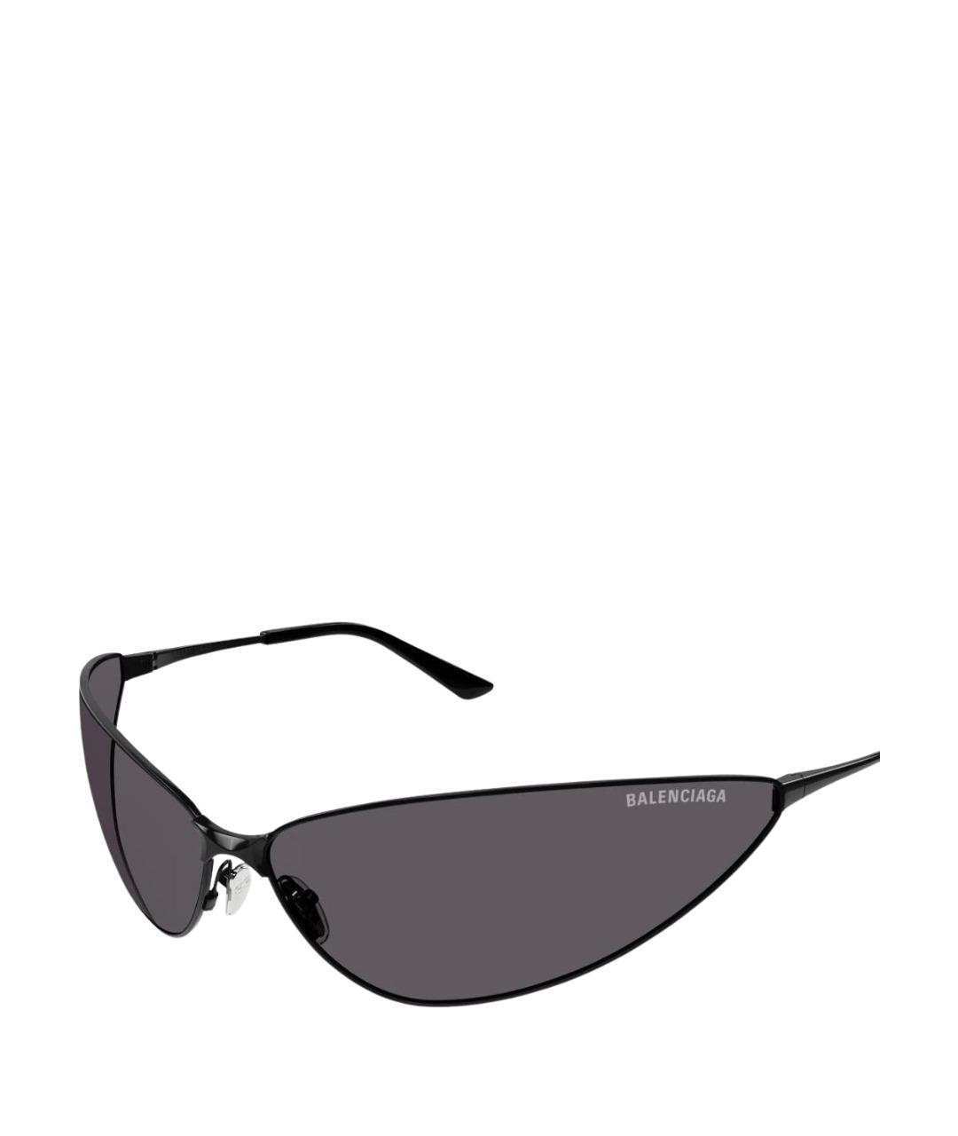 BALENCIAGA Черные пластиковые солнцезащитные очки, фото 1