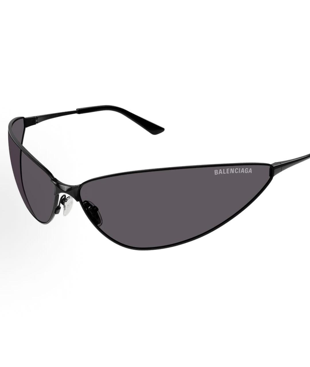 BALENCIAGA Черные пластиковые солнцезащитные очки, фото 5