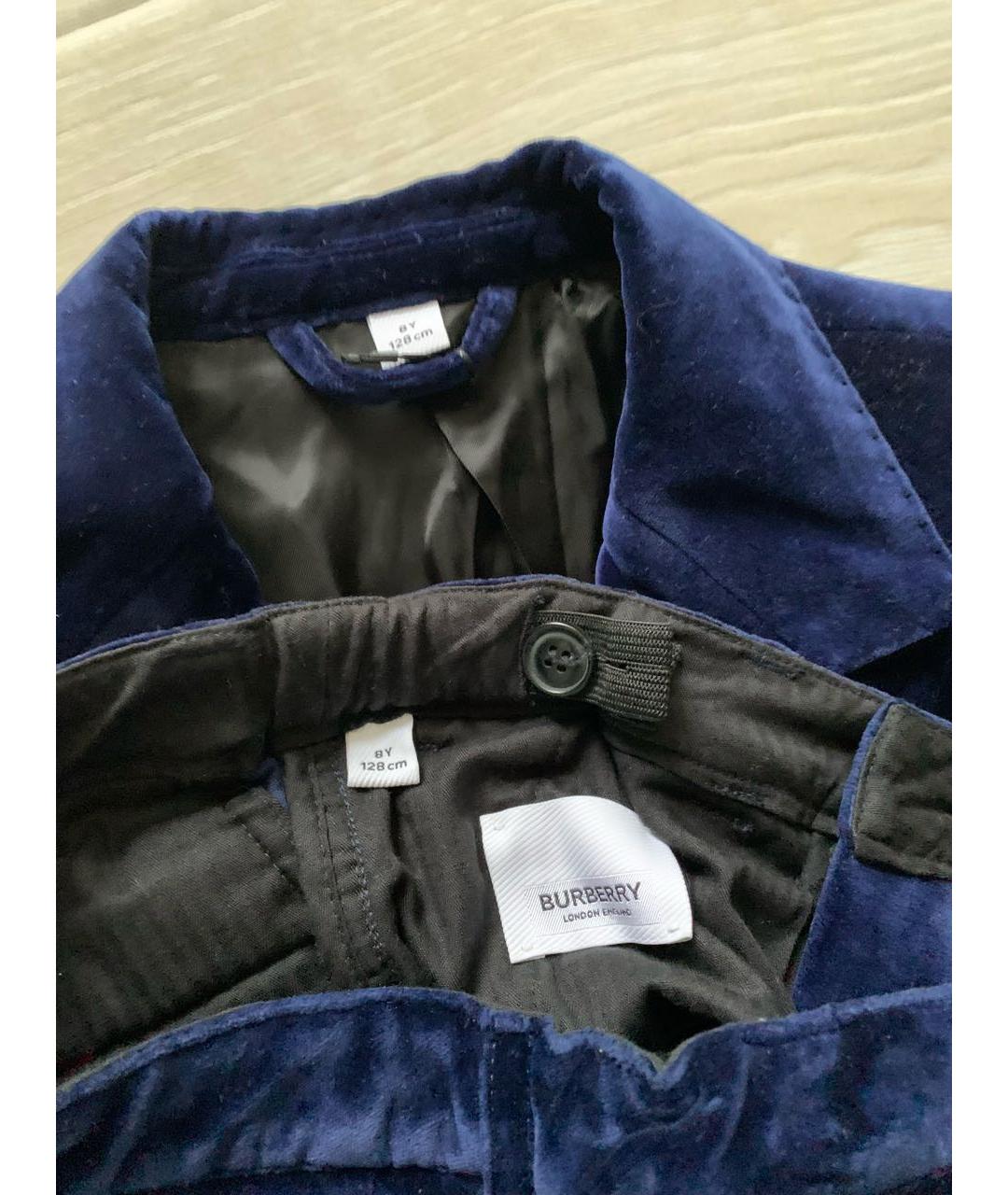 BURBERRY Синий хлопковый комплект, фото 3
