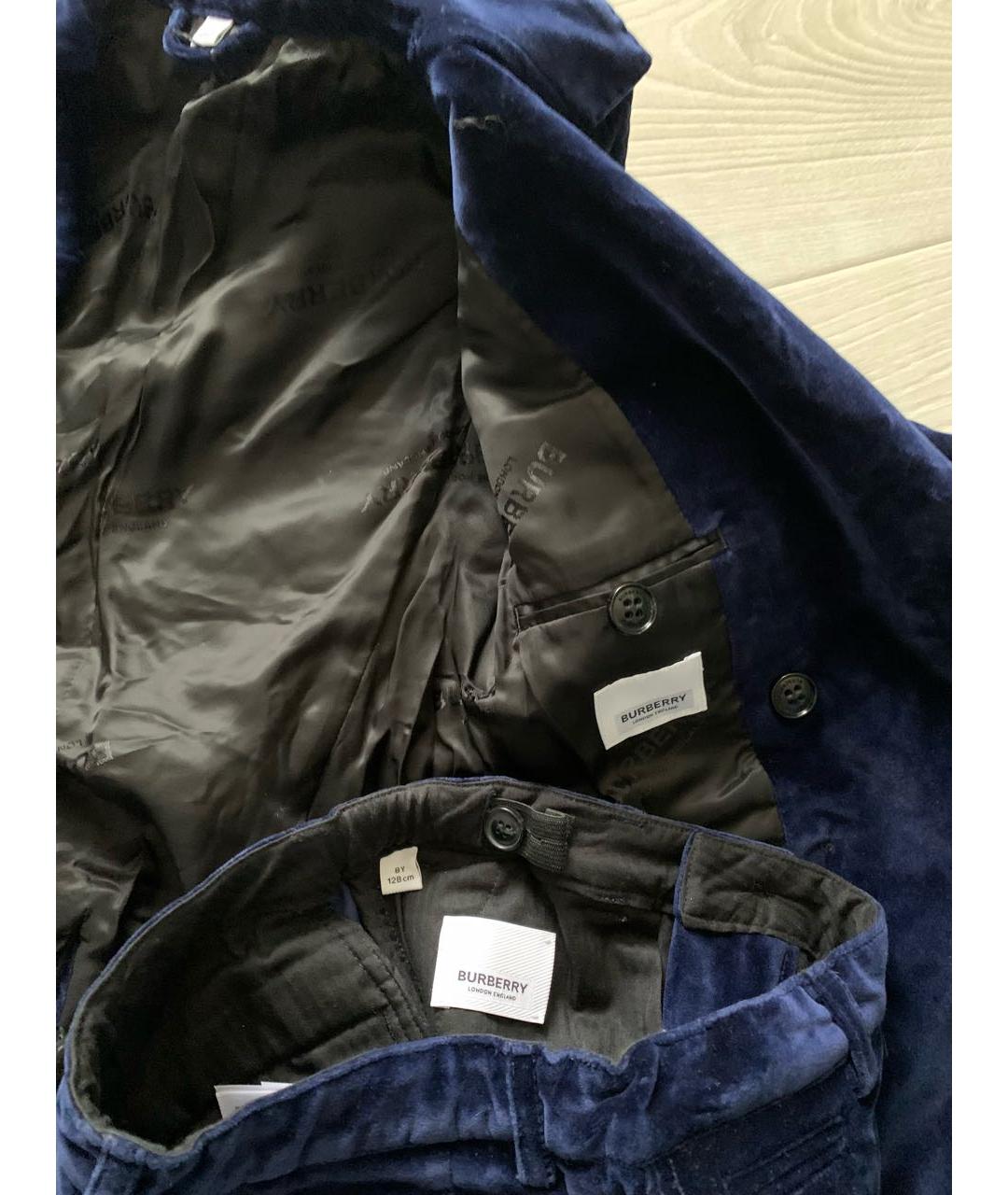 BURBERRY Синий хлопковый комплект, фото 5