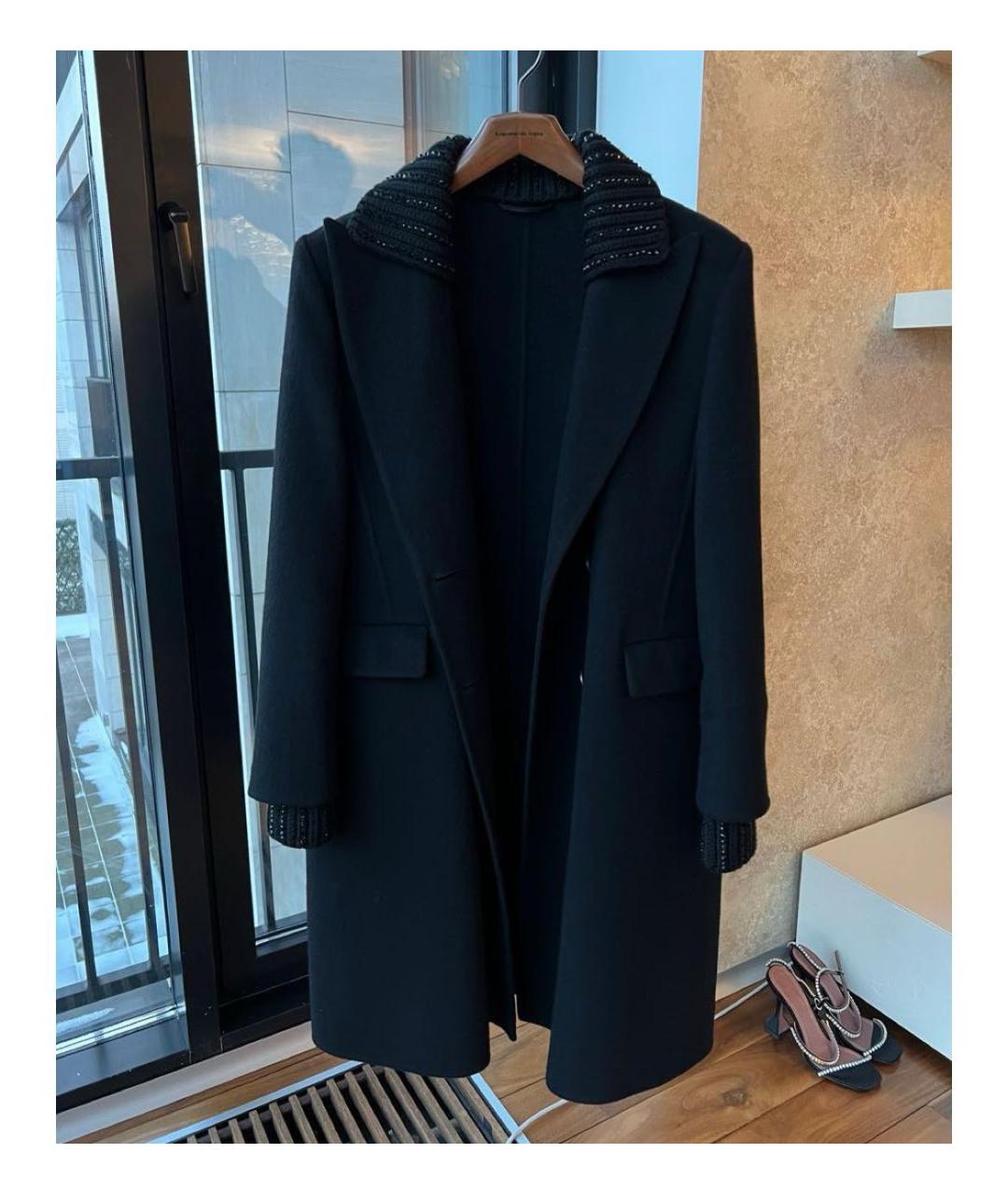 ERMANNO SCERVINO Черное пальто, фото 6