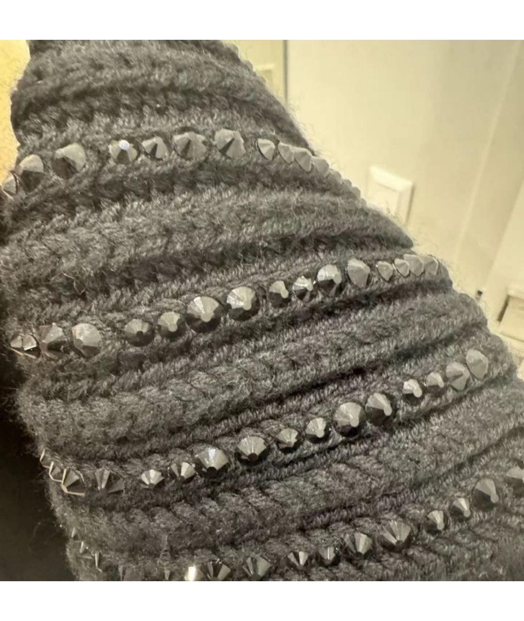 ERMANNO SCERVINO Черное пальто, фото 4