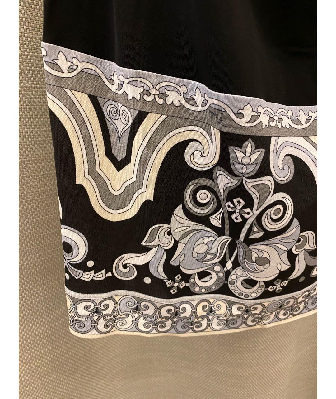 EMILIO PUCCI Черное вискозное коктейльное платье, фото 7