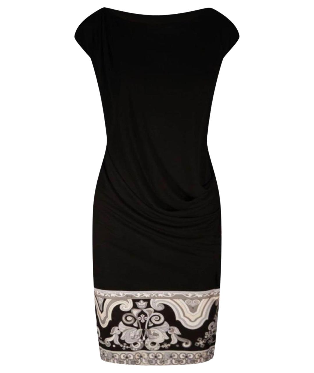 EMILIO PUCCI Черное вискозное коктейльное платье, фото 1