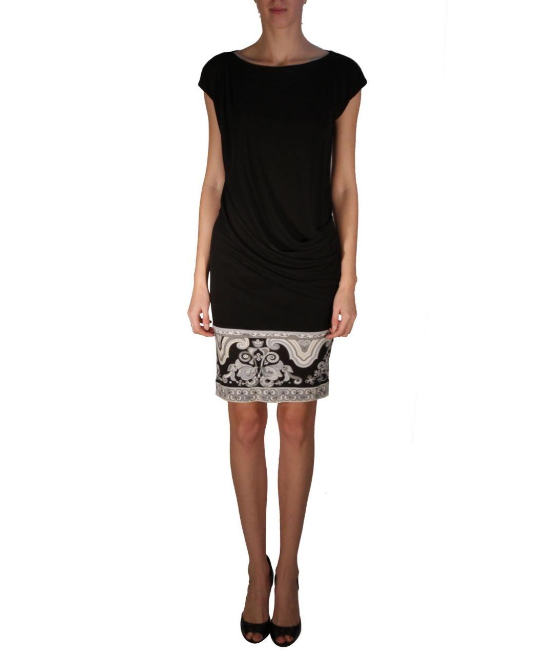 EMILIO PUCCI Черное вискозное коктейльное платье, фото 4