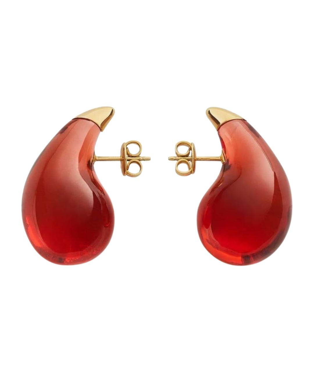 BOTTEGA VENETA Красные серебряные серьги, фото 1