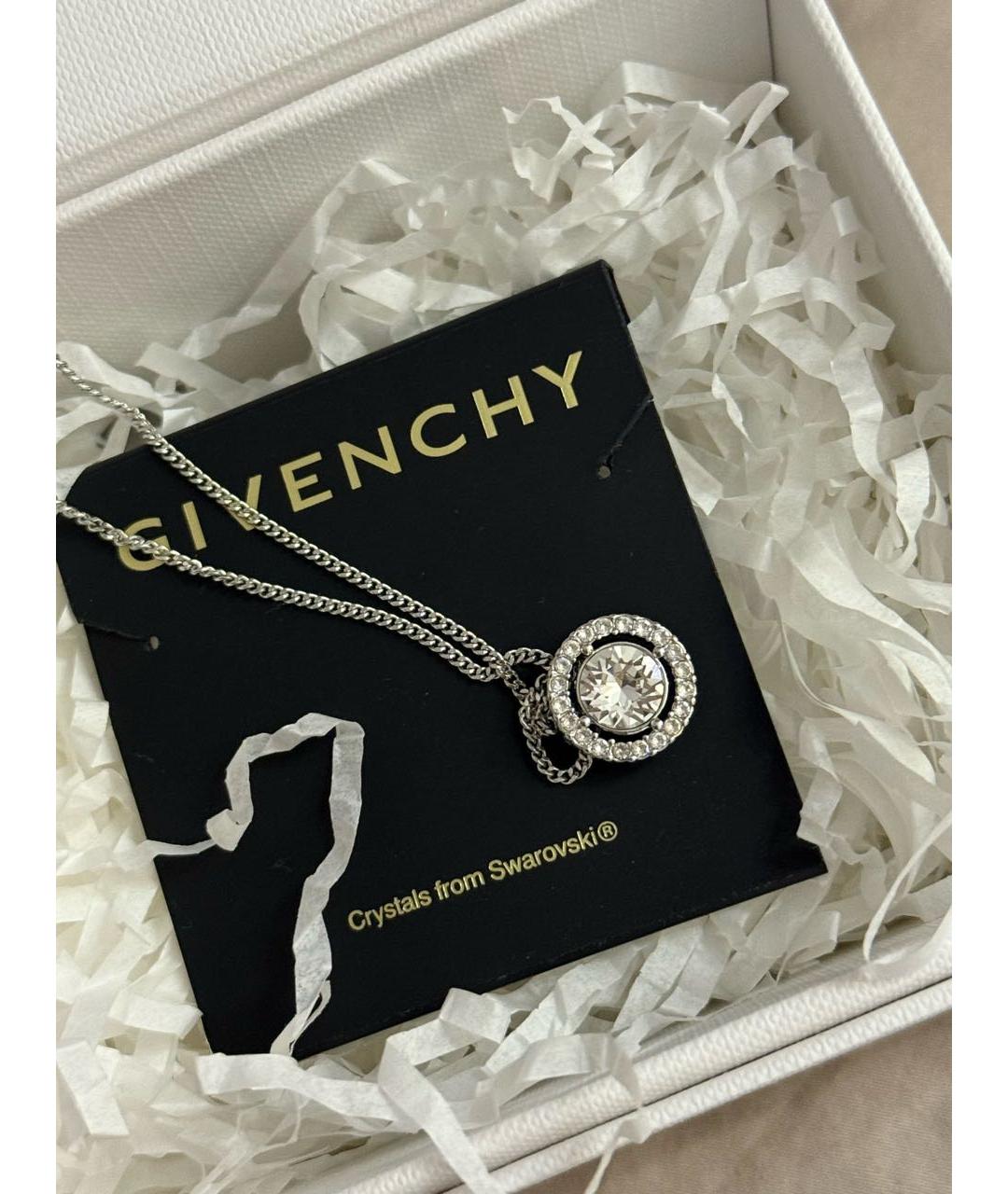 GIVENCHY Серебряное металлическое колье, фото 3