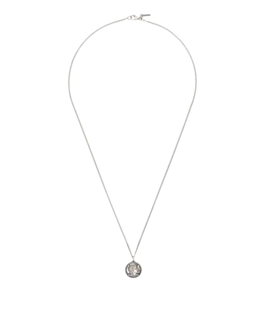 GIVENCHY Серебряное металлическое колье, фото 1