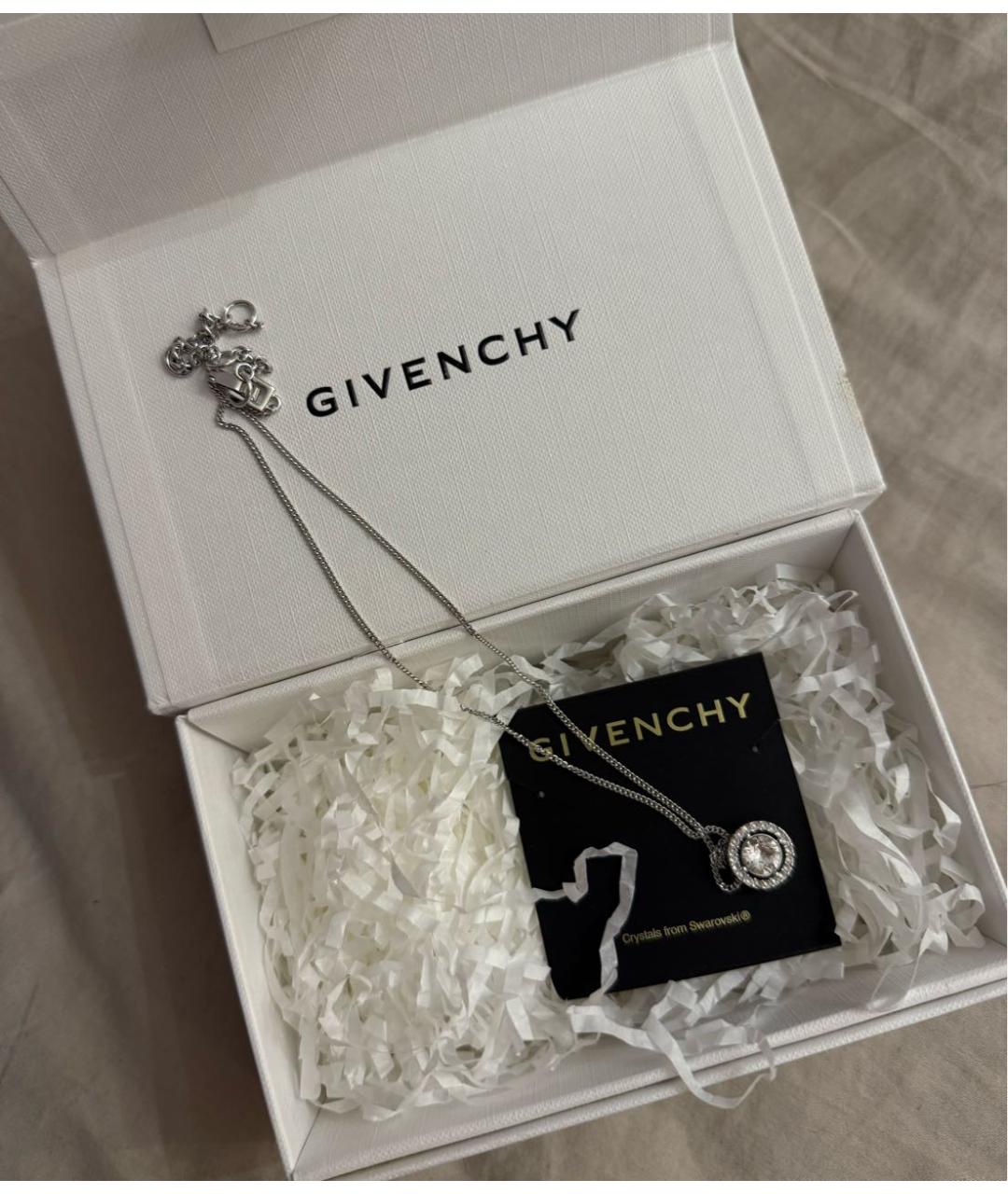 GIVENCHY Серебряное металлическое колье, фото 2