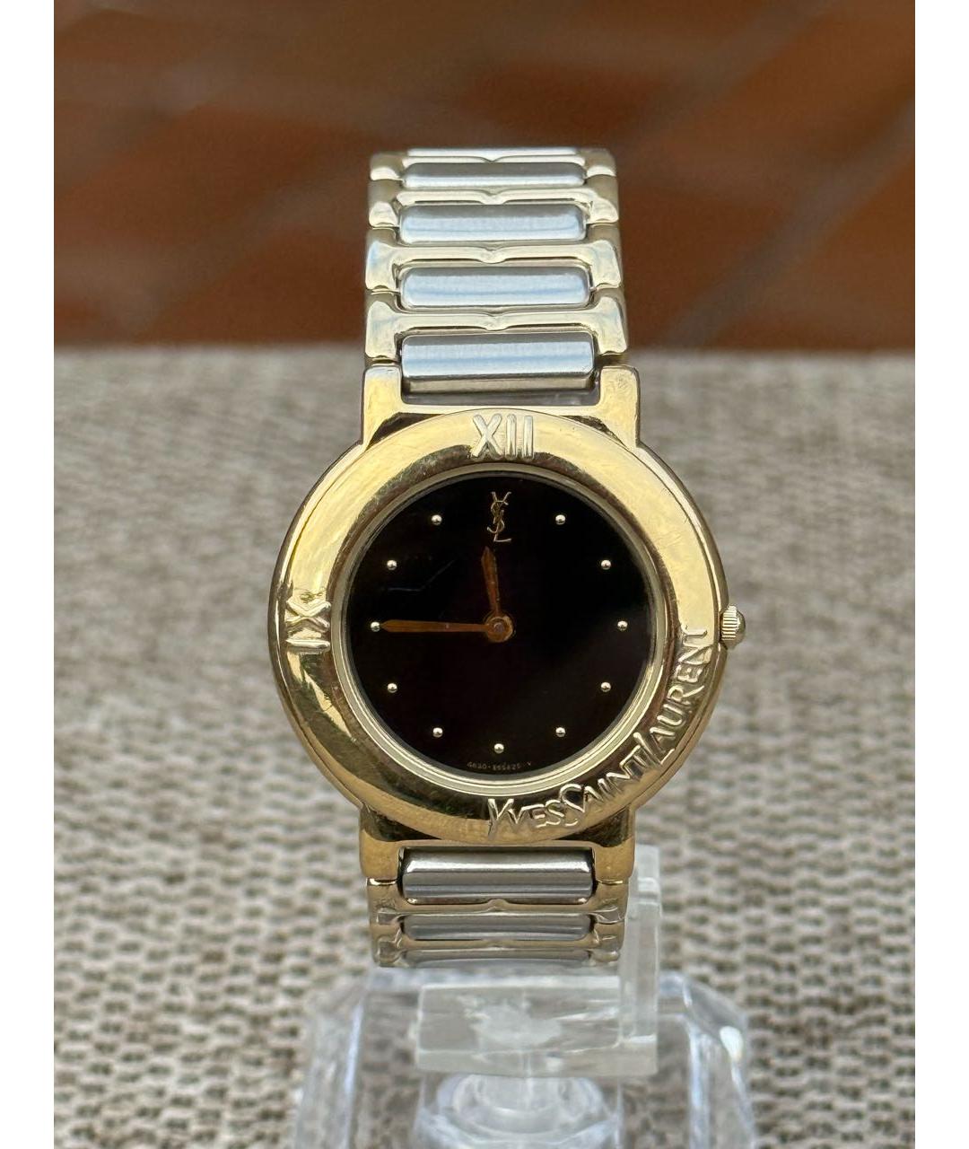 SAINT LAURENT Черные стальные часы, фото 9