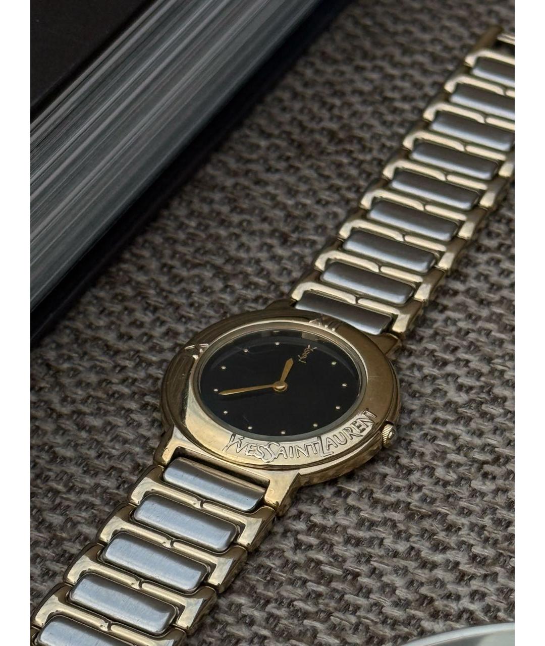SAINT LAURENT Черные стальные часы, фото 8