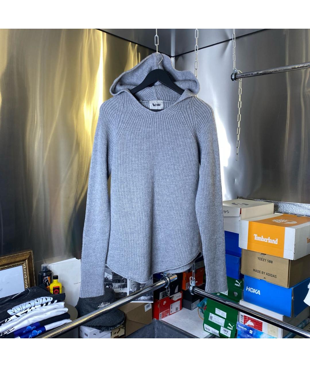 ACNE STUDIOS Серый шерстяной джемпер / свитер, фото 9