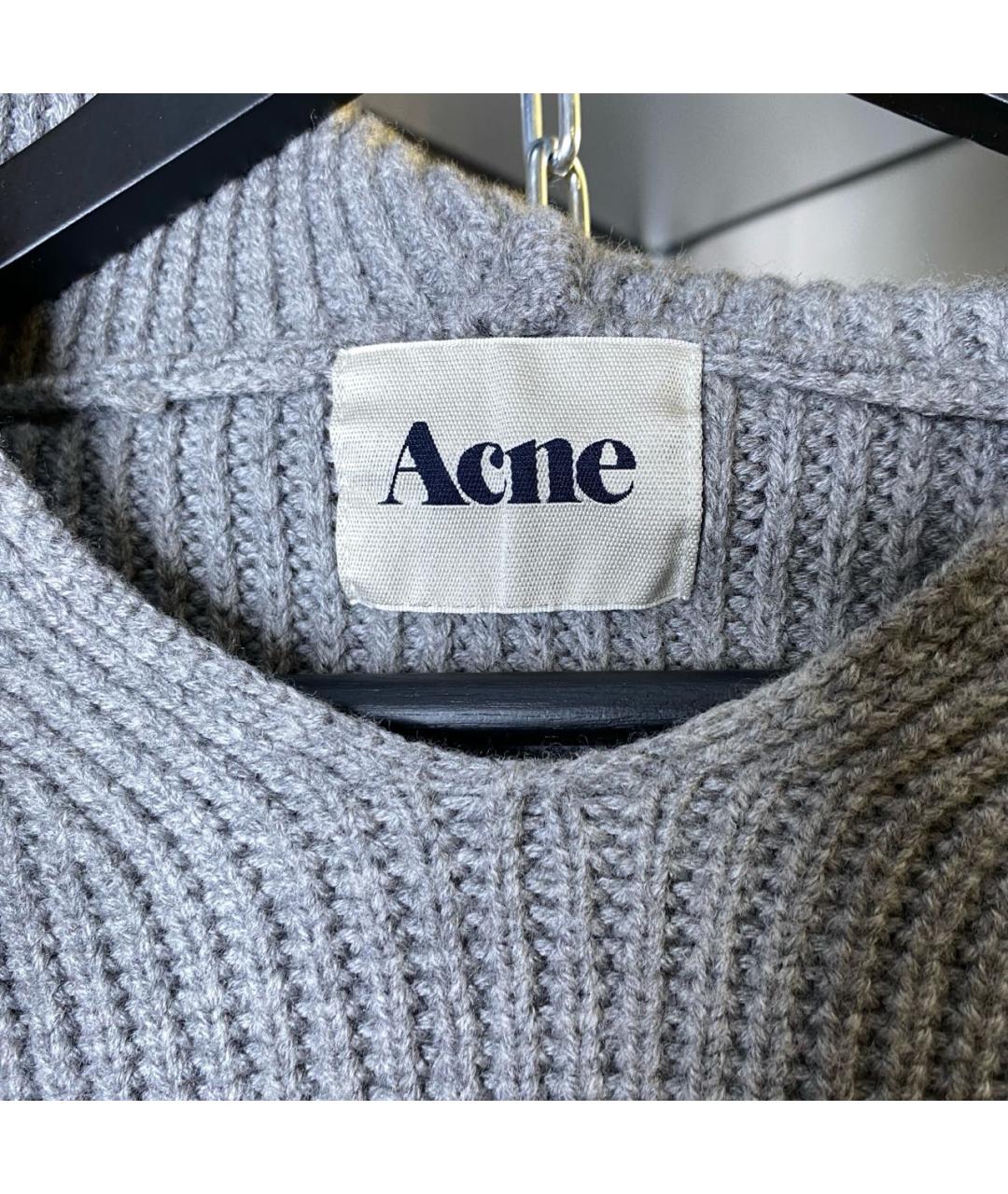 ACNE STUDIOS Серый шерстяной джемпер / свитер, фото 7