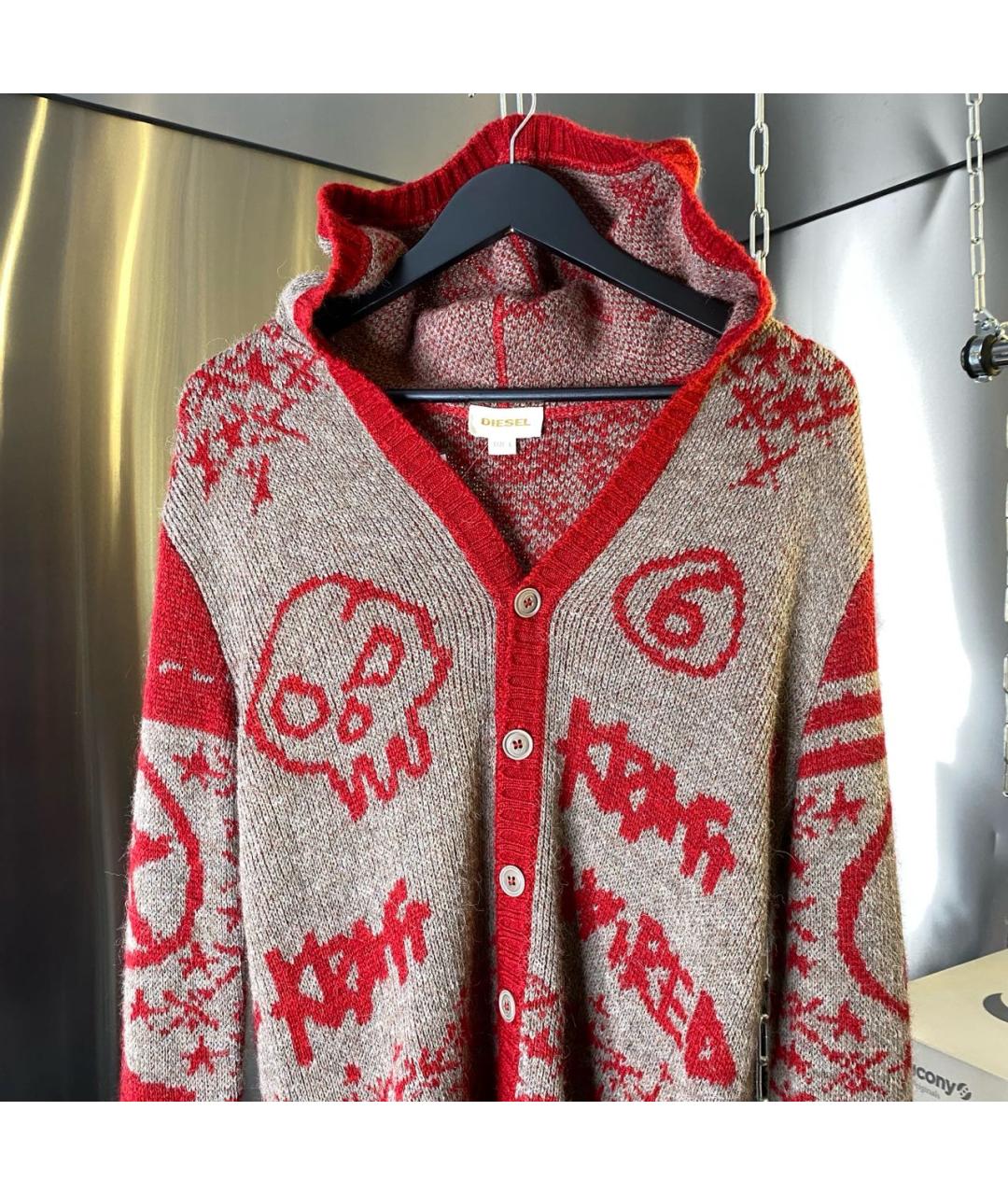 DIESEL Мульти шерстяной кардиган, фото 2
