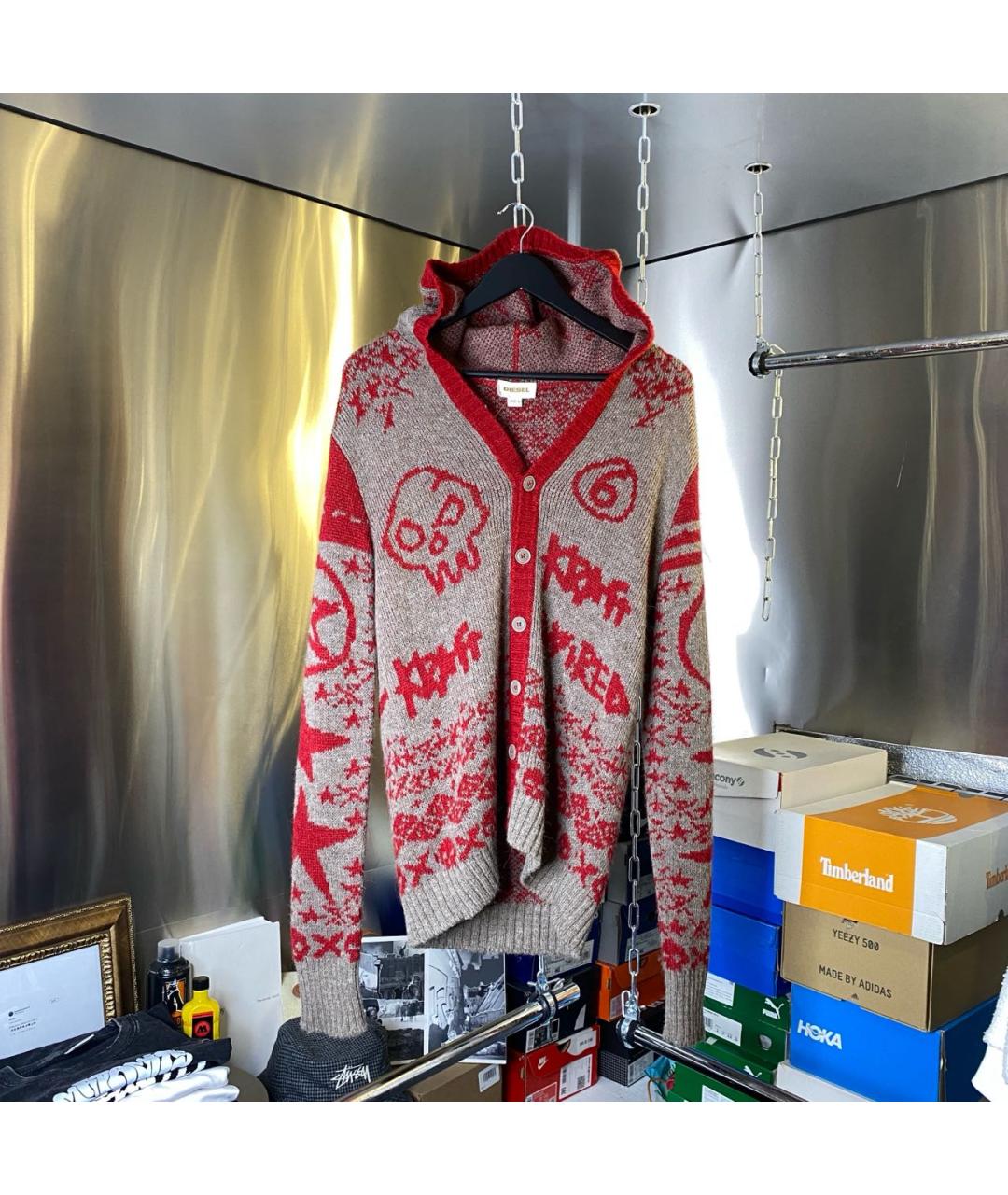 DIESEL Мульти шерстяной кардиган, фото 9