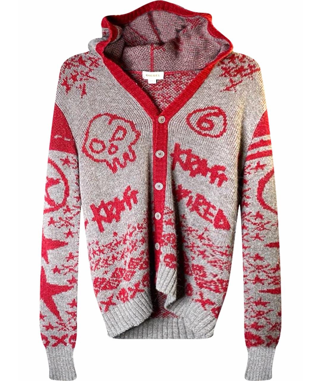 DIESEL Мульти шерстяной кардиган, фото 1