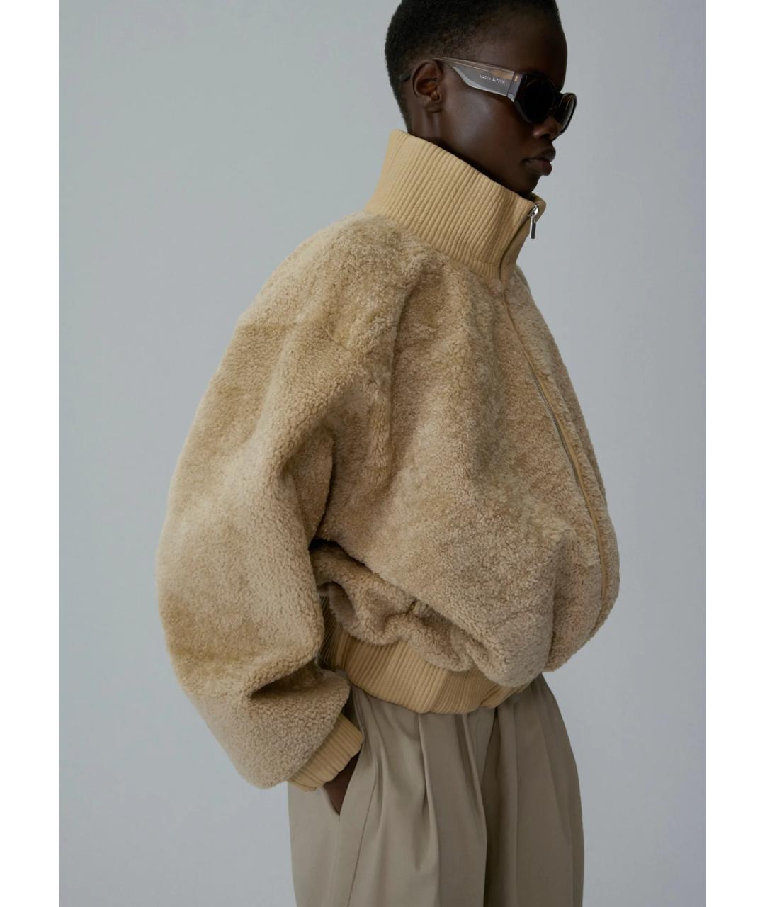 MAGDA BUTRYM Бежевая меховая куртка, фото 3