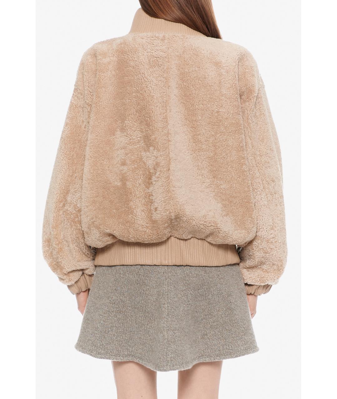 MAGDA BUTRYM Бежевая меховая куртка, фото 6