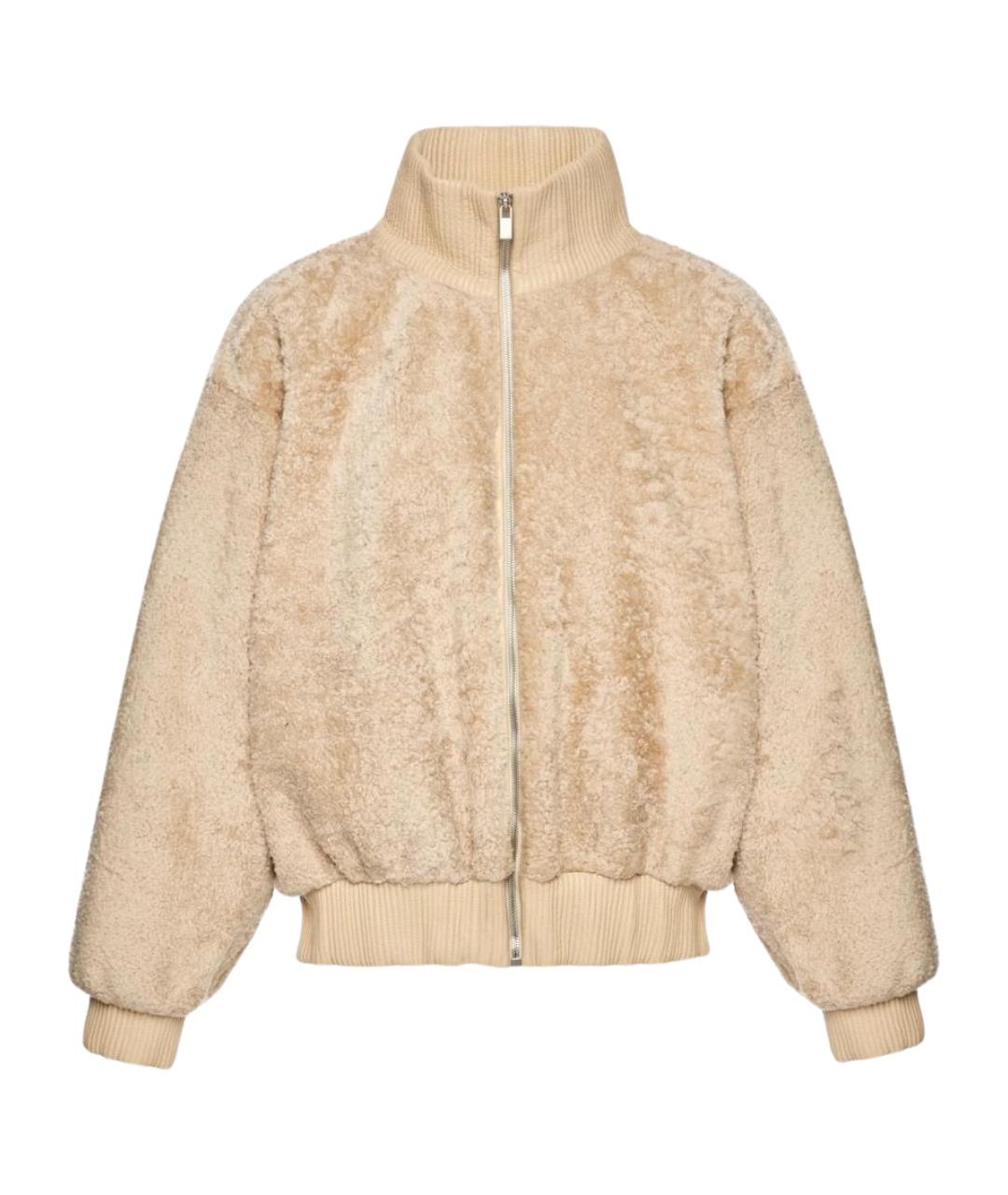 MAGDA BUTRYM Бежевая меховая куртка, фото 1