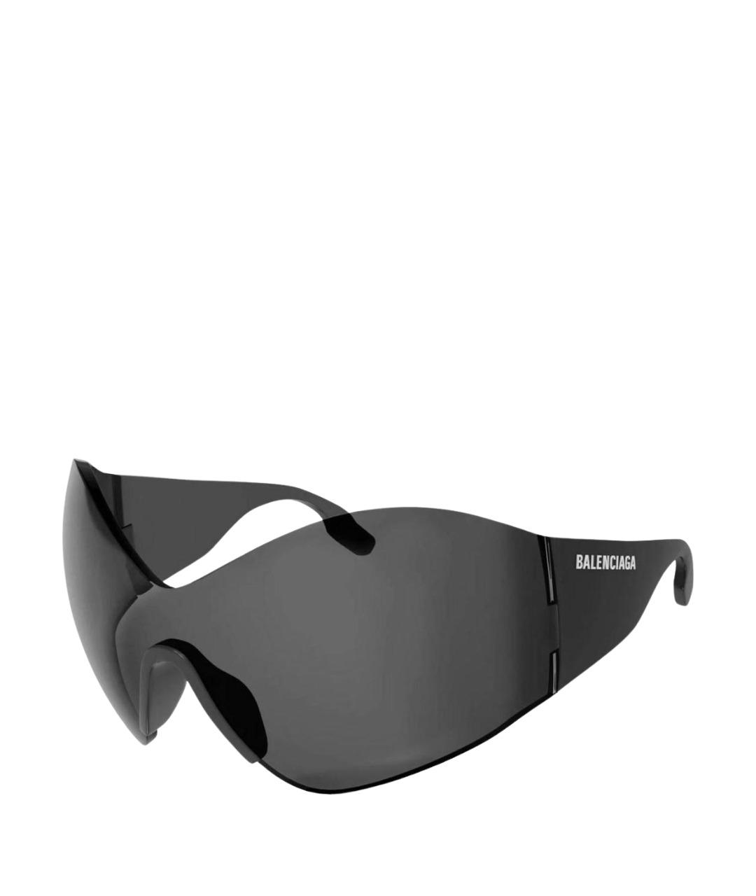 BALENCIAGA Черные пластиковые солнцезащитные очки, фото 1