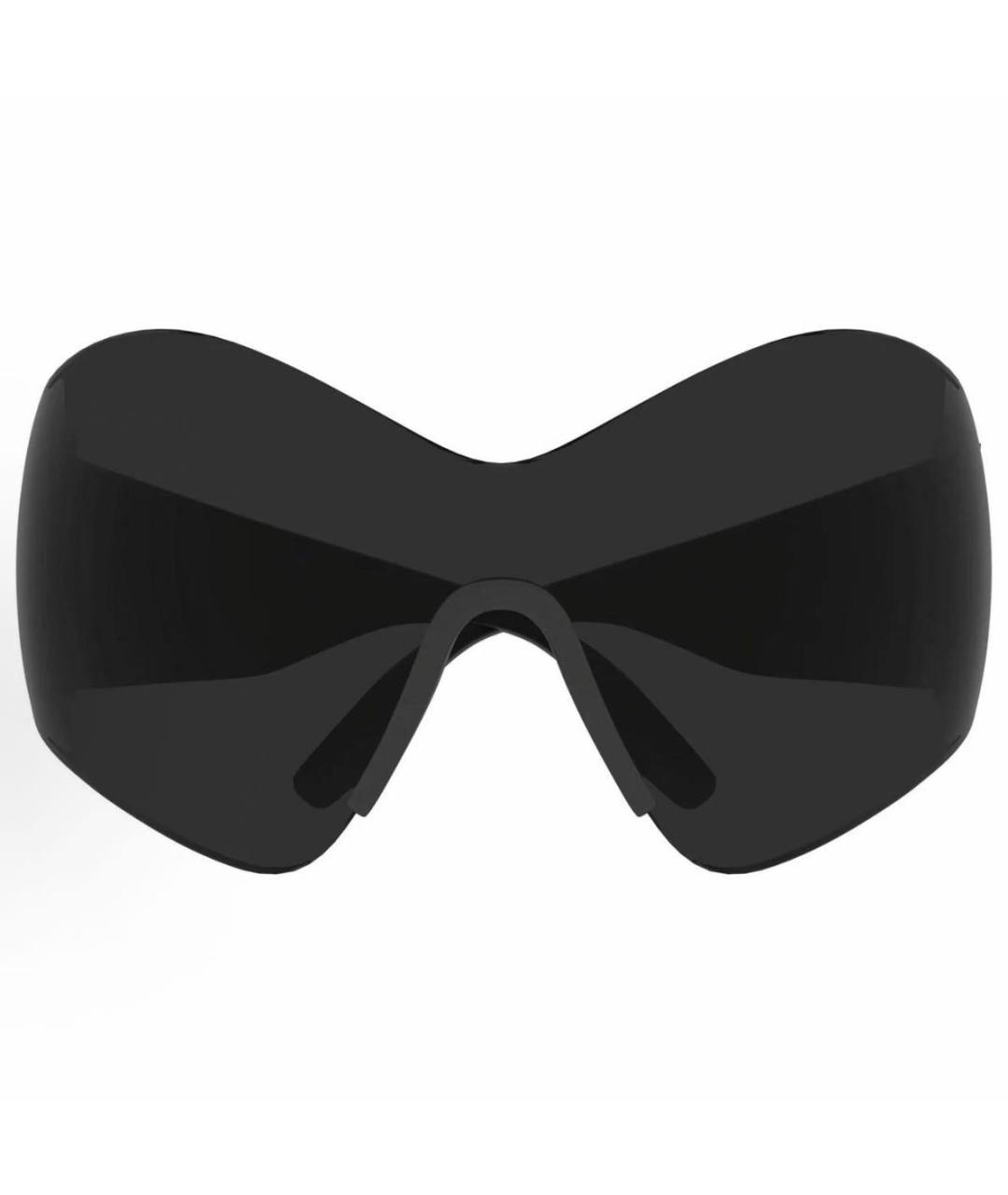 BALENCIAGA Черные пластиковые солнцезащитные очки, фото 2