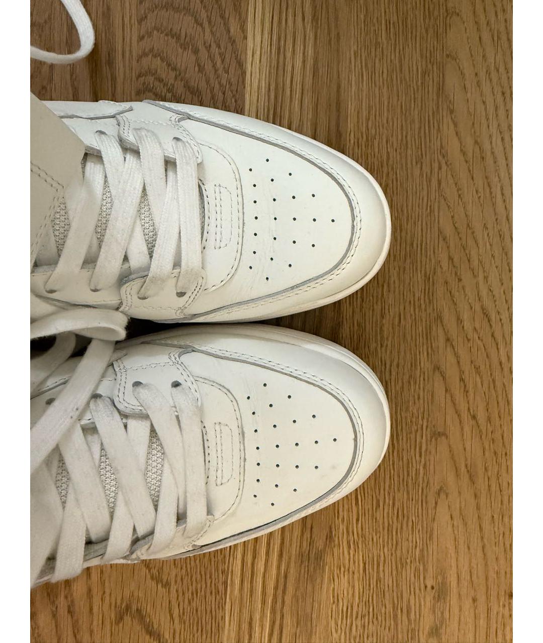 OFF-WHITE Белые кожаные кроссовки, фото 2