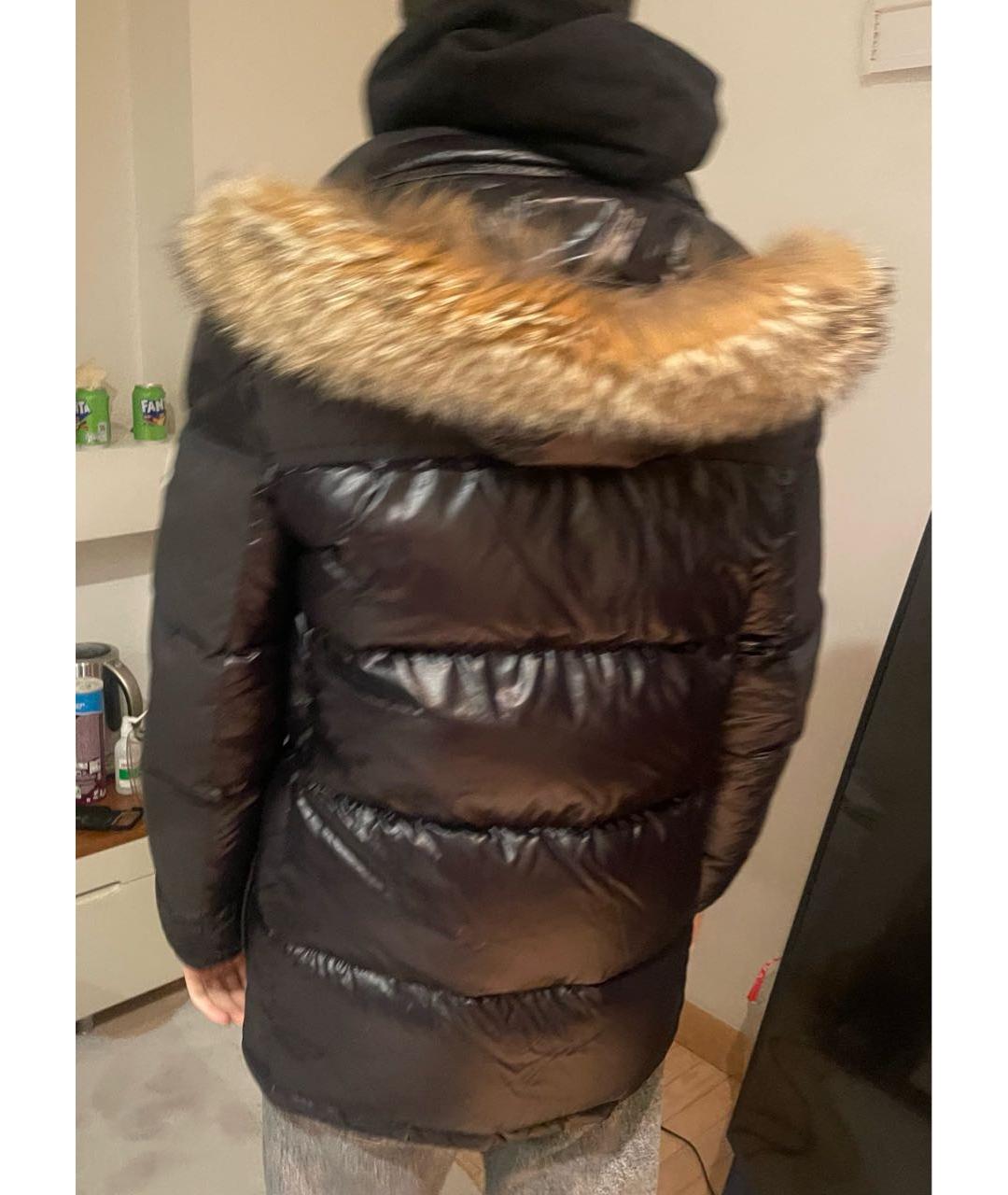 MONCLER Черный пуховик, фото 6