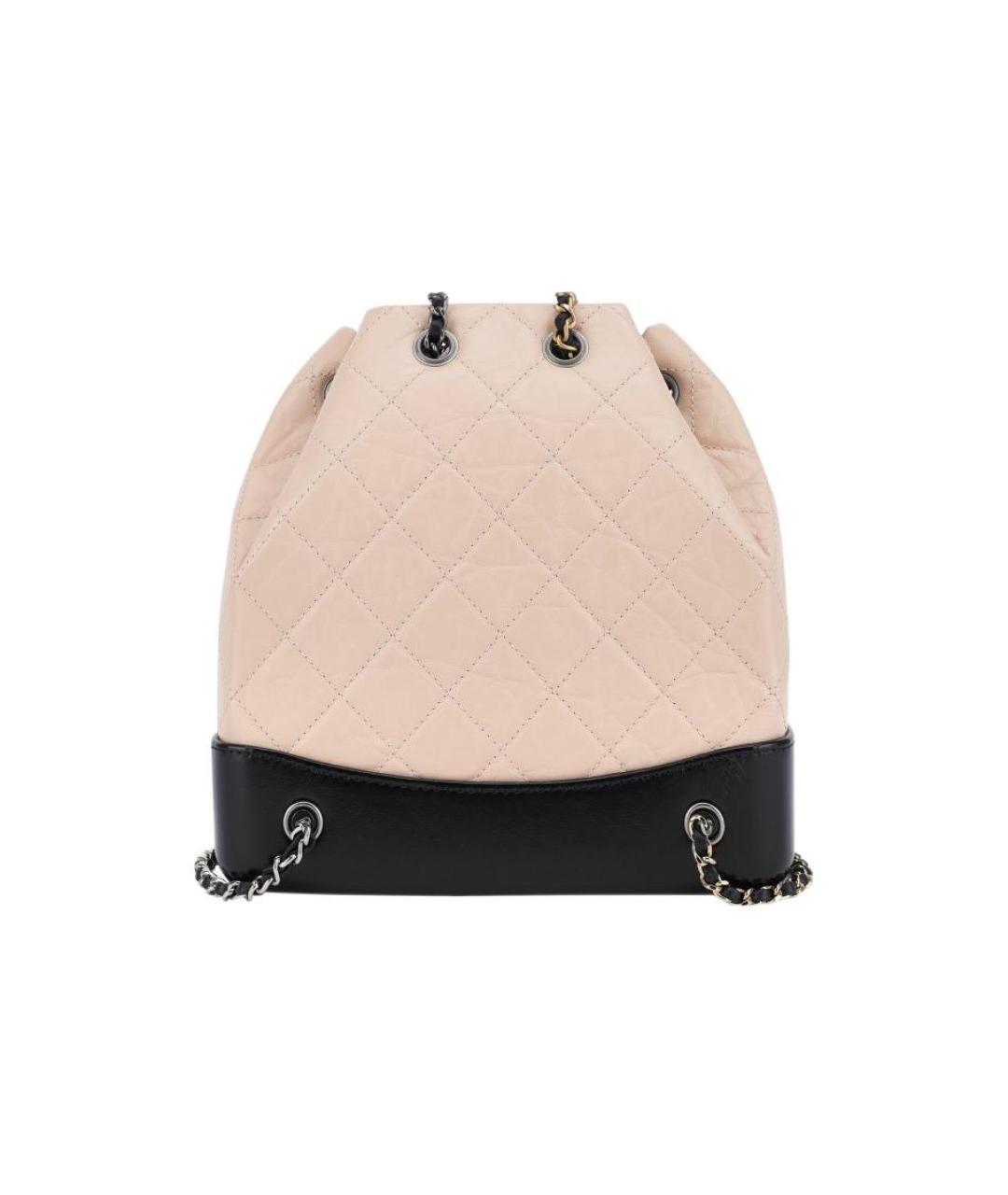 CHANEL Бежевый кожаный рюкзак, фото 2