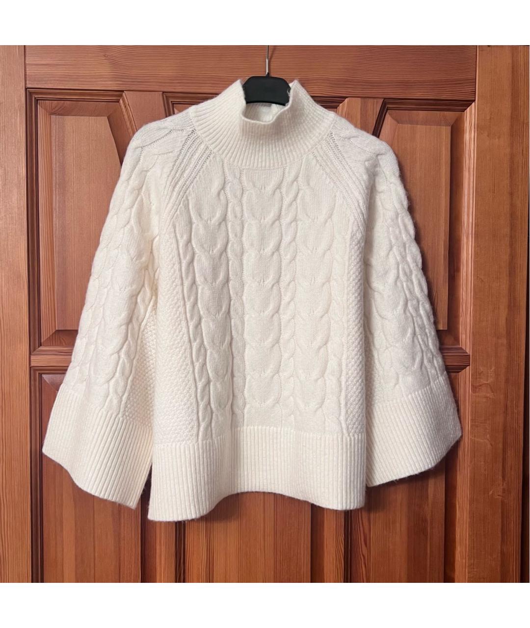 WEEKEND MAX MARA Белый шерстяной джемпер / свитер, фото 4