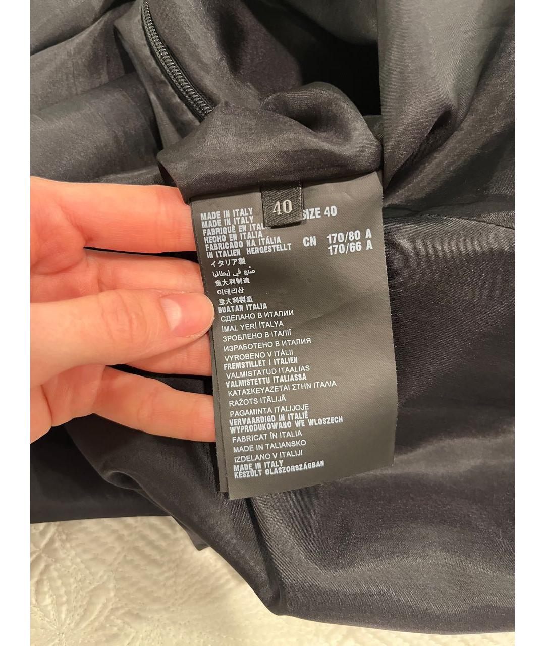 PRADA Черное ацетатное вечернее платье, фото 6