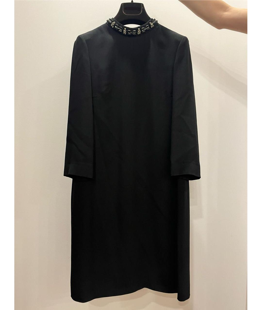 PRADA Черное ацетатное вечернее платье, фото 8