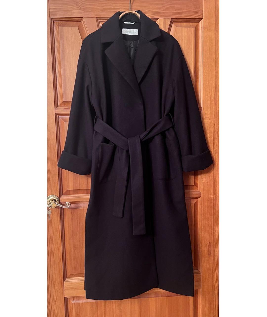 MAX MARA Черное шерстяное пальто, фото 4