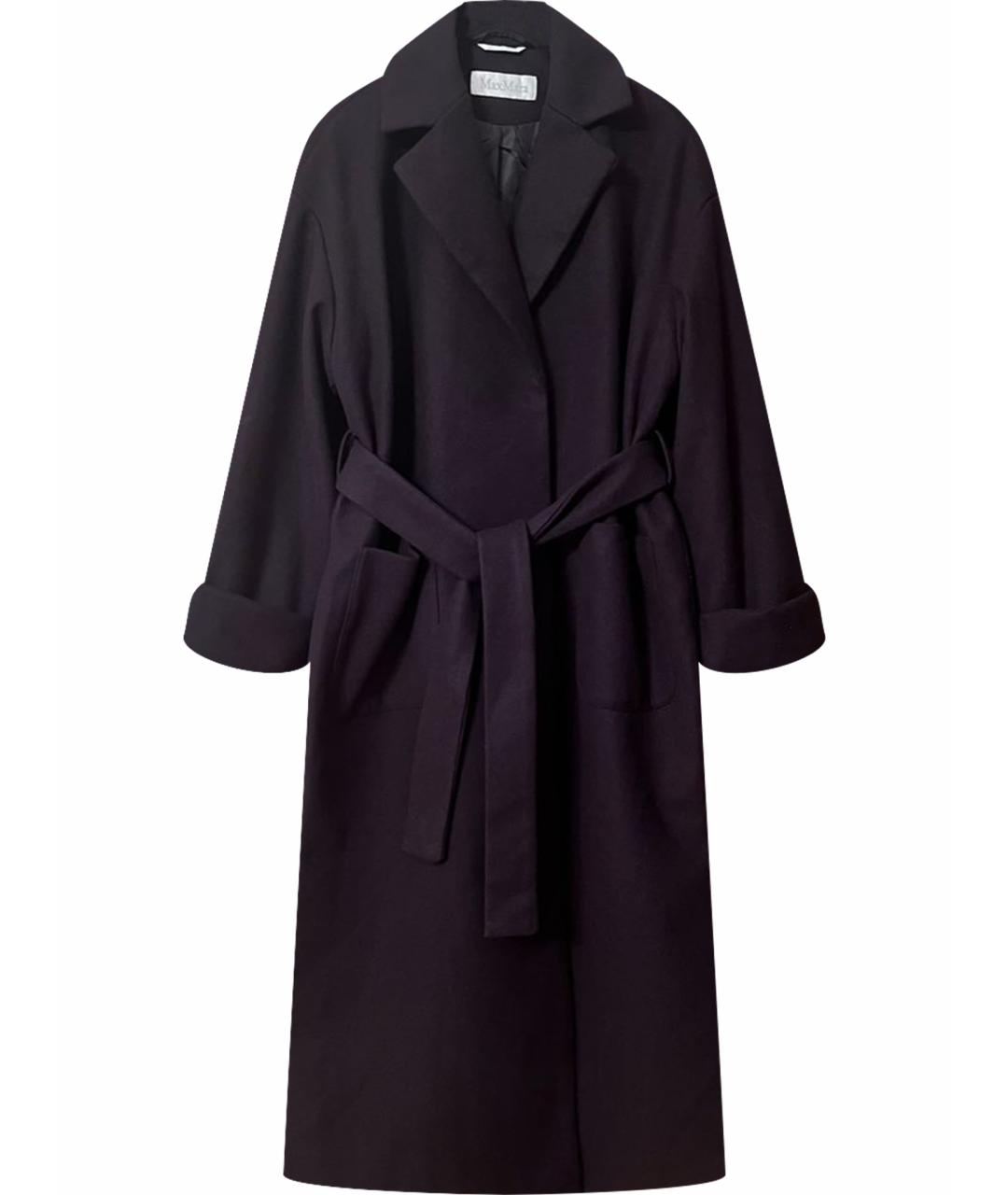 MAX MARA Черное шерстяное пальто, фото 1