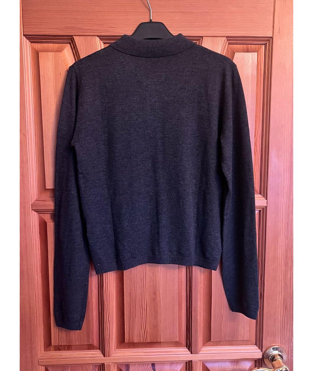 JOHN SMEDLEY Серый шерстяной кардиган, фото 2