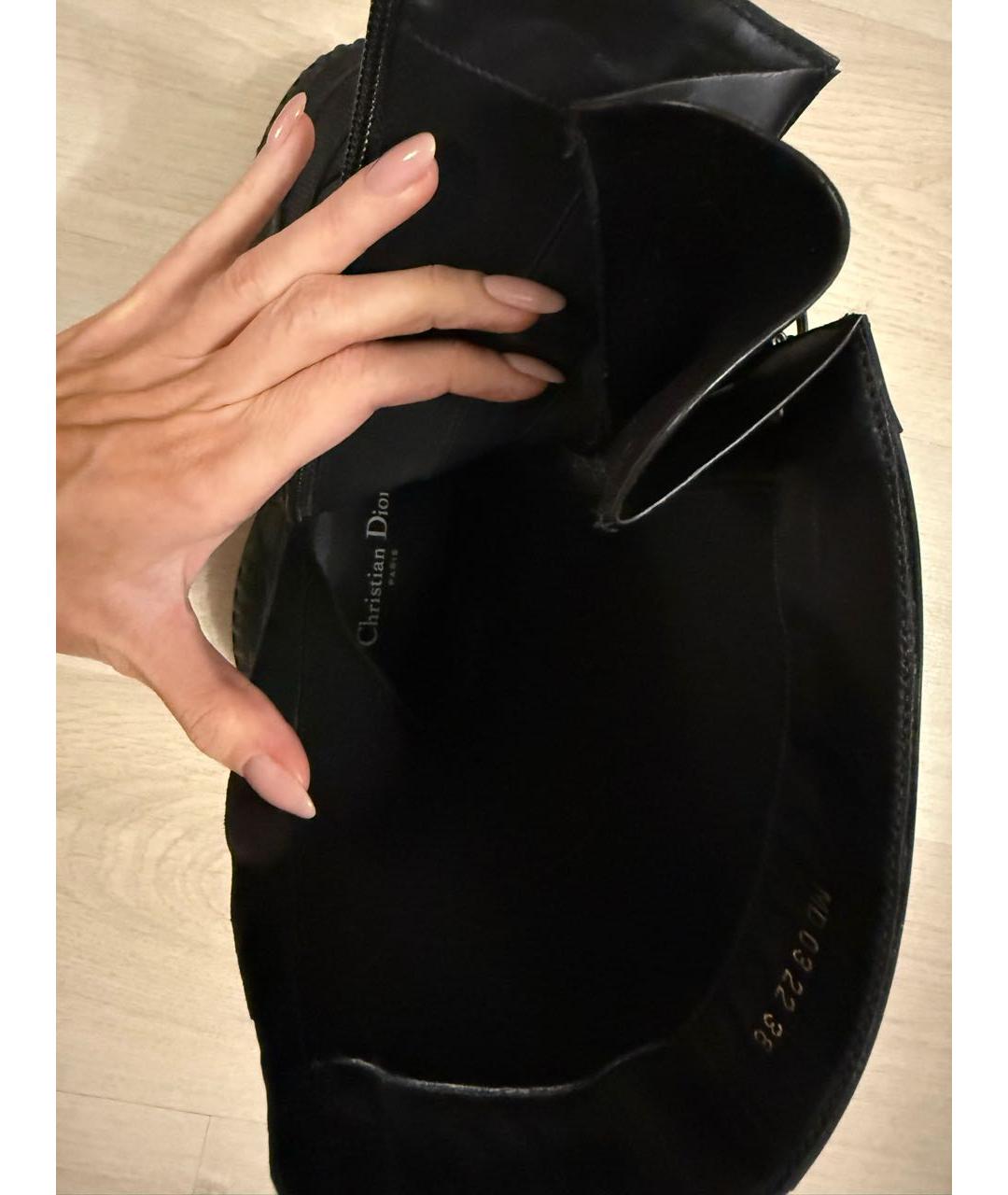 CHRISTIAN DIOR Черные ботинки, фото 3