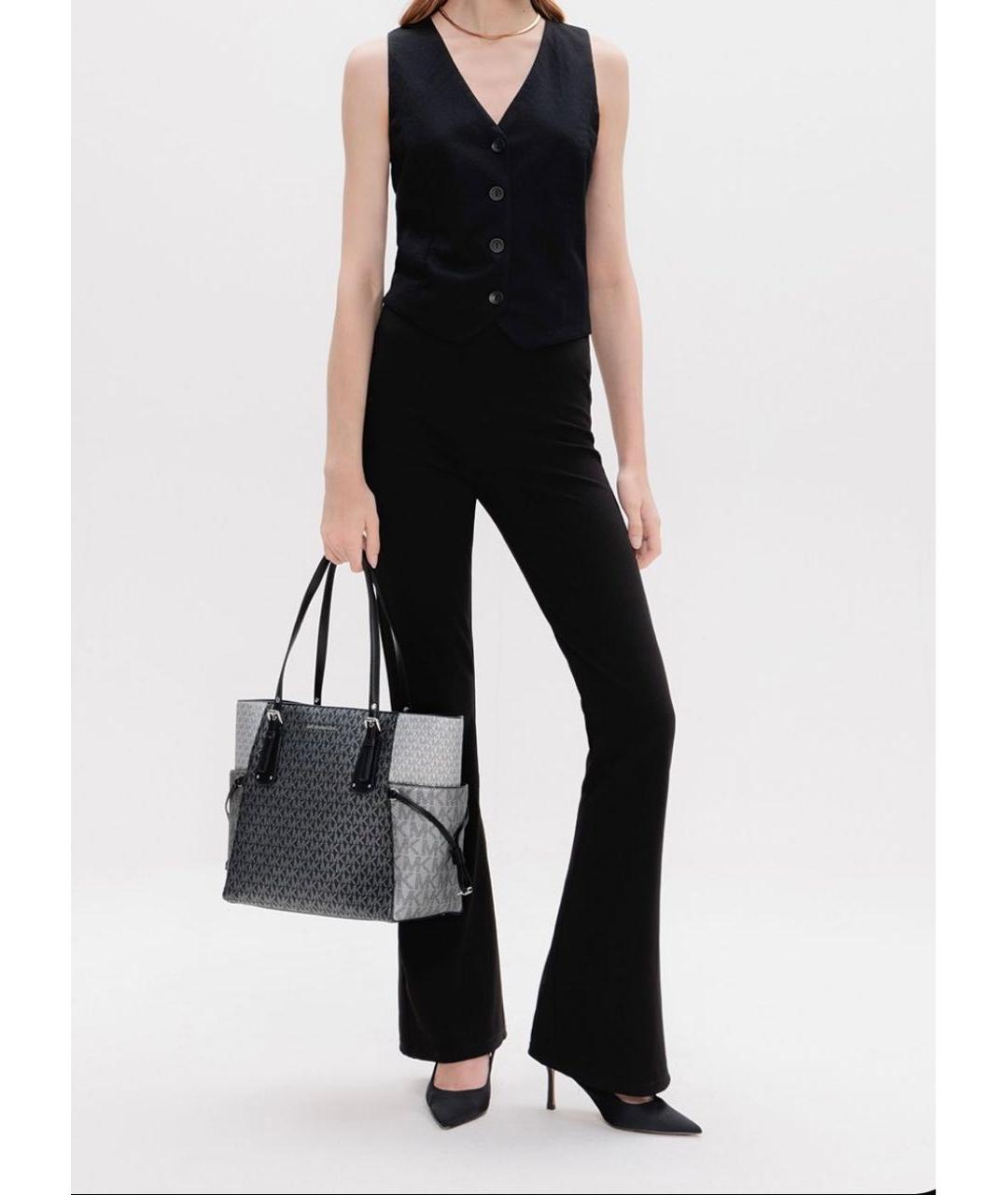 MICHAEL KORS Антрацитовая сумка тоут, фото 4