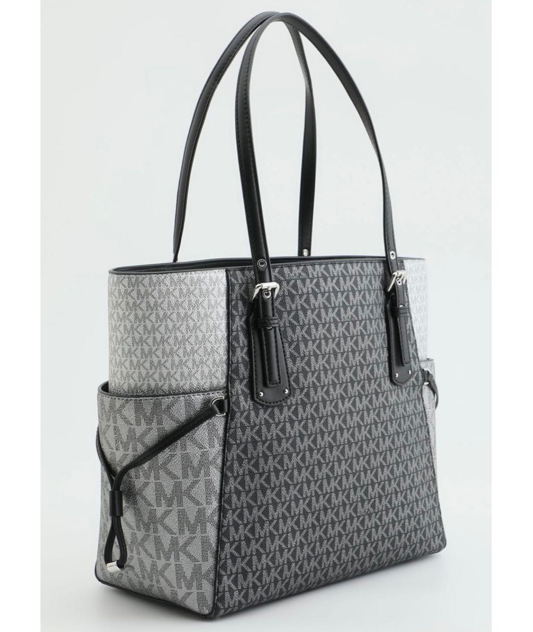 MICHAEL KORS Антрацитовая сумка тоут, фото 2