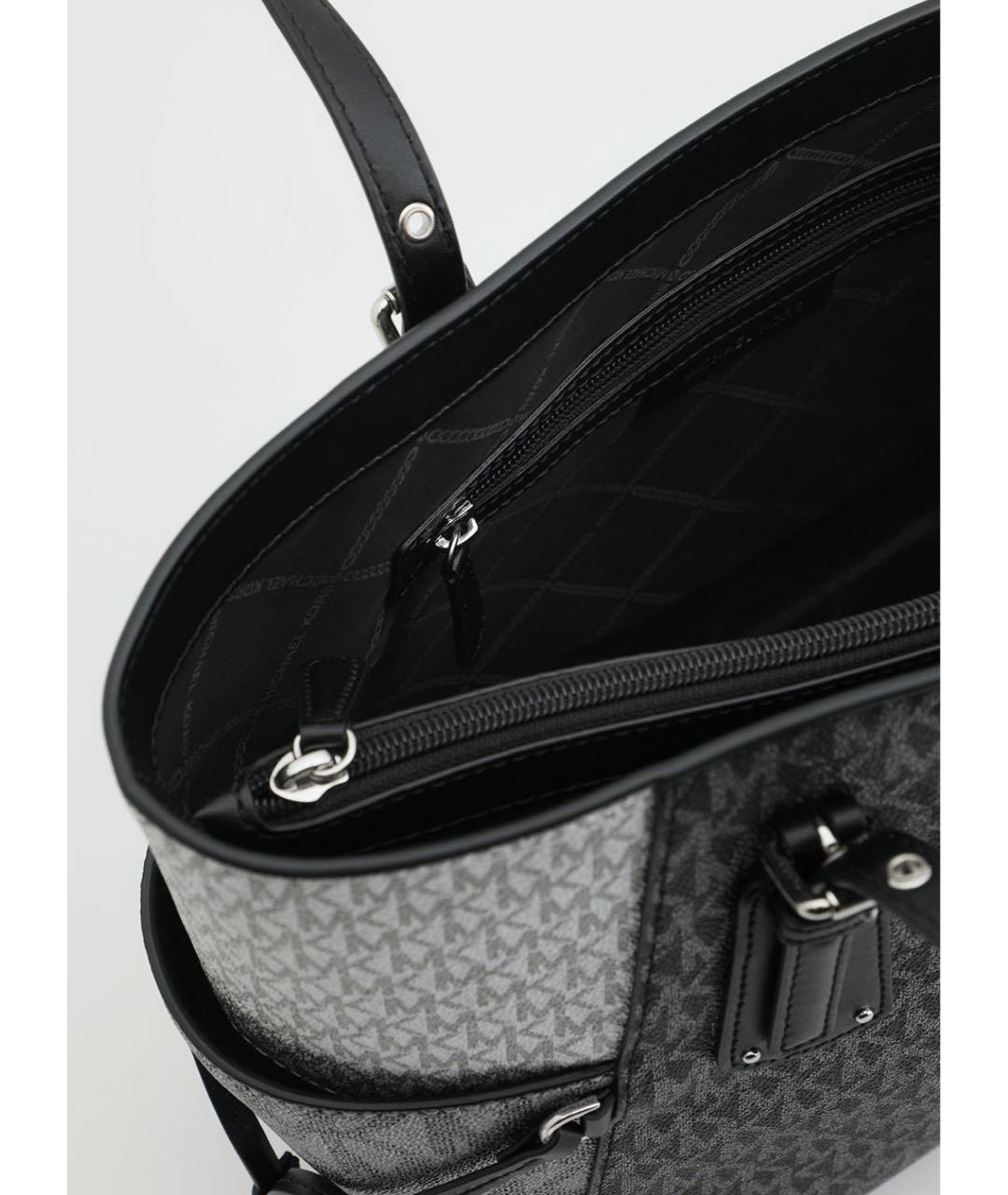 MICHAEL KORS Антрацитовая сумка тоут, фото 3