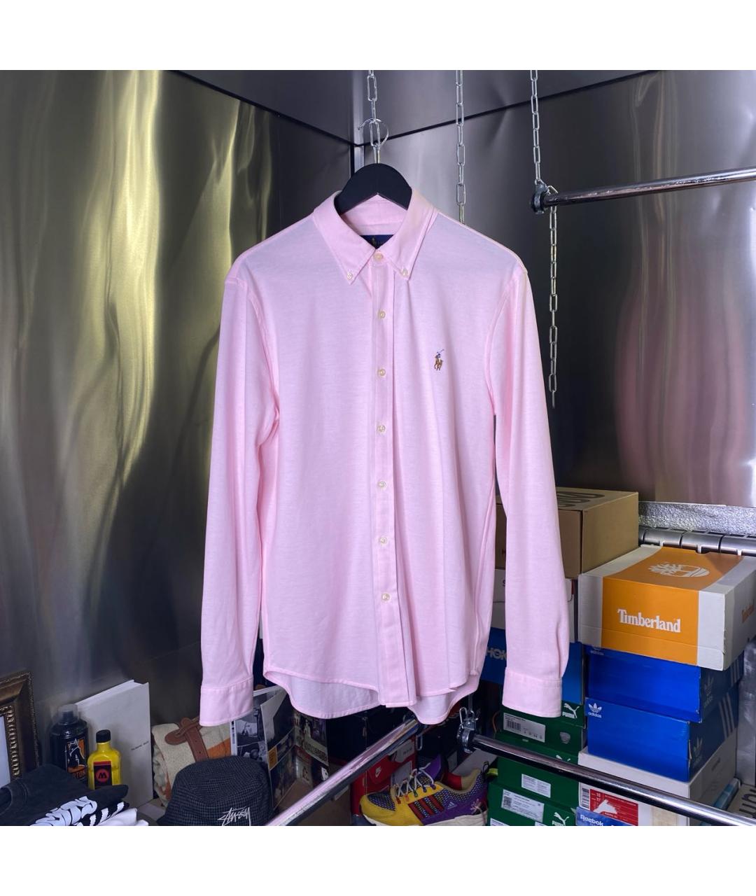 POLO RALPH LAUREN Розовая хлопковая кэжуал рубашка, фото 9
